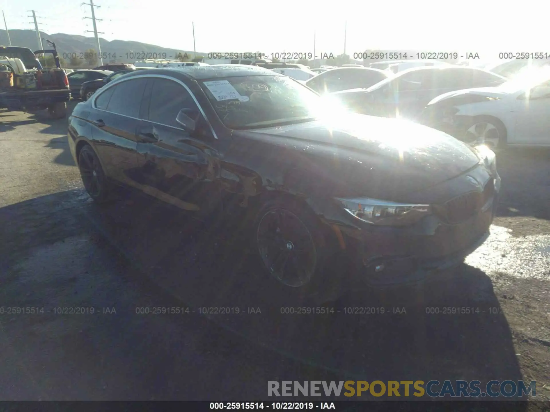 1 fotografías del automóvil dañado WBA4J1C56KBM16098 BMW 430I 2019