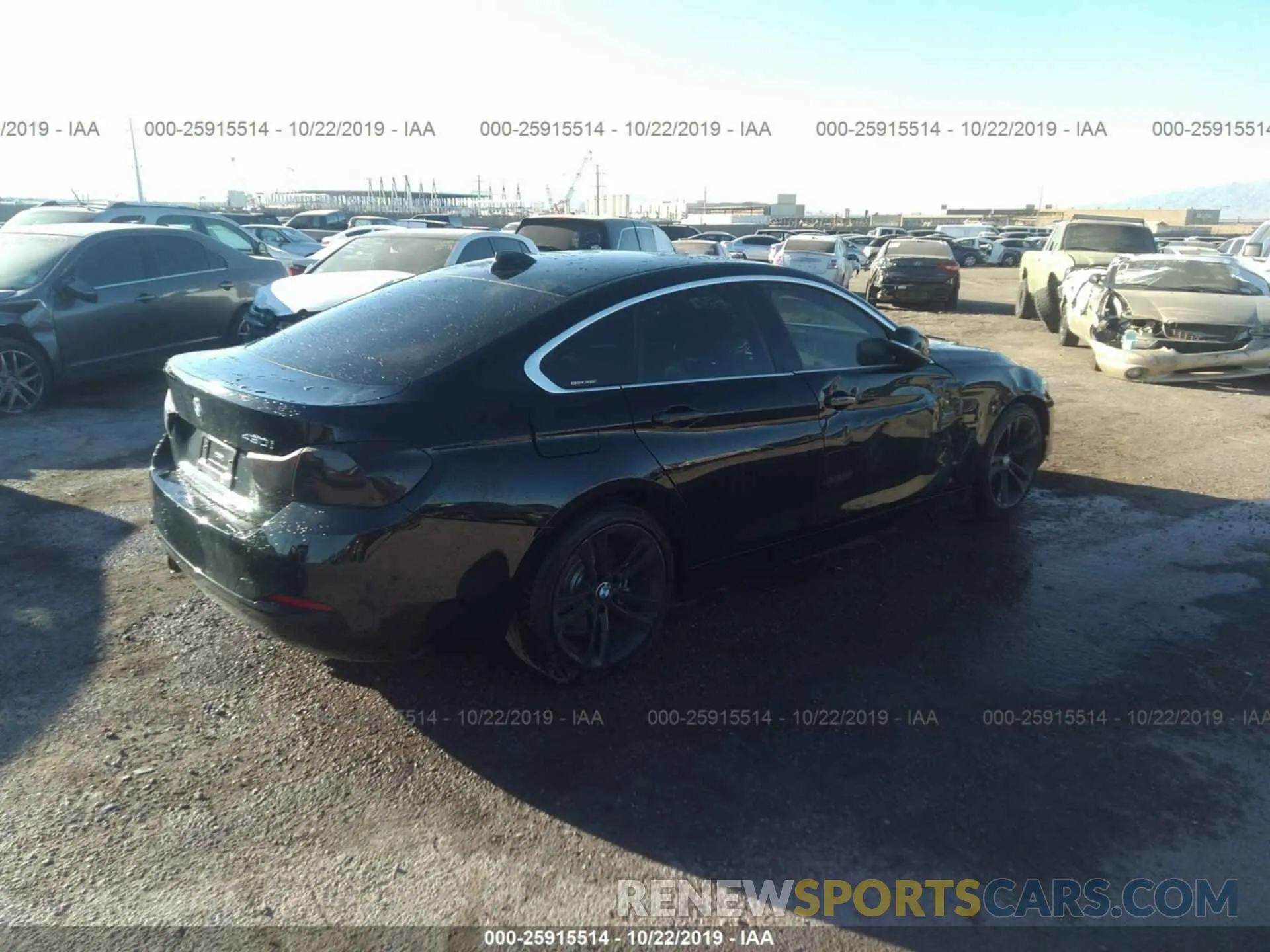 4 fotografías del automóvil dañado WBA4J1C56KBM16098 BMW 430I 2019