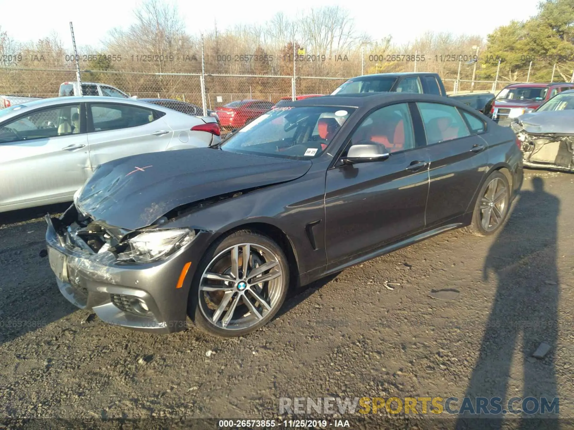2 fotografías del automóvil dañado WBA4J1C56KBM17168 BMW 430I 2019