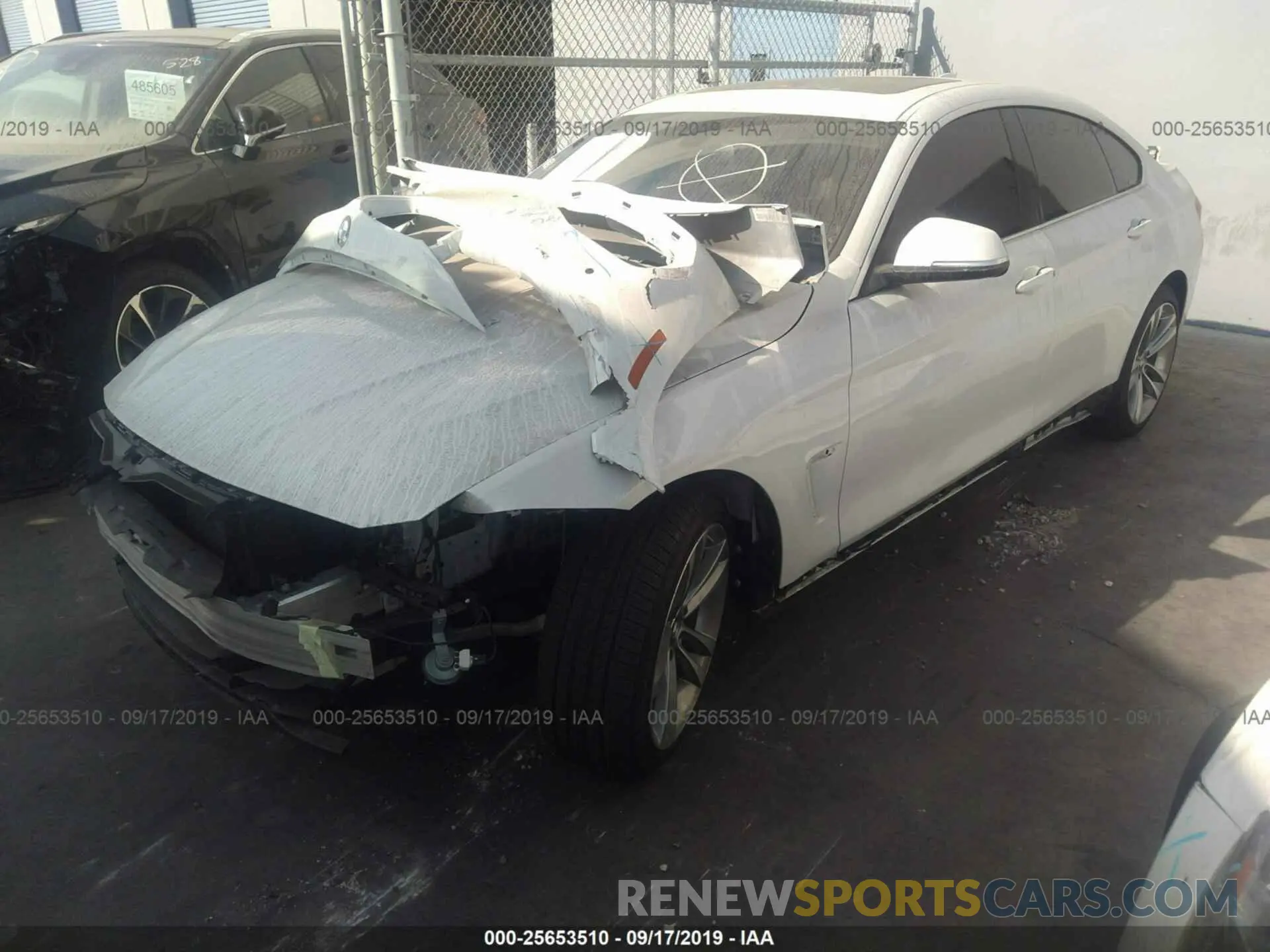 2 fotografías del automóvil dañado WBA4J1C56KBM18174 BMW 430I 2019