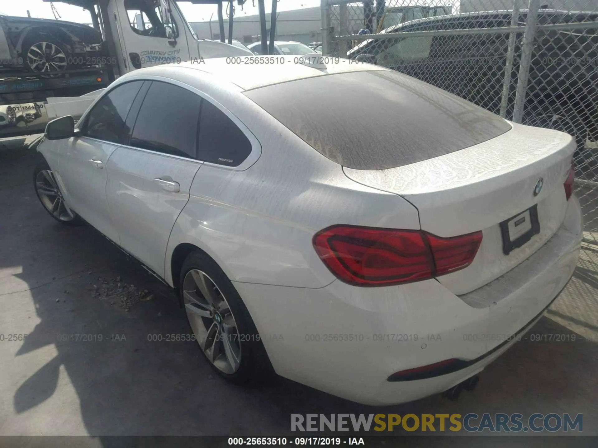 3 fotografías del automóvil dañado WBA4J1C56KBM18174 BMW 430I 2019