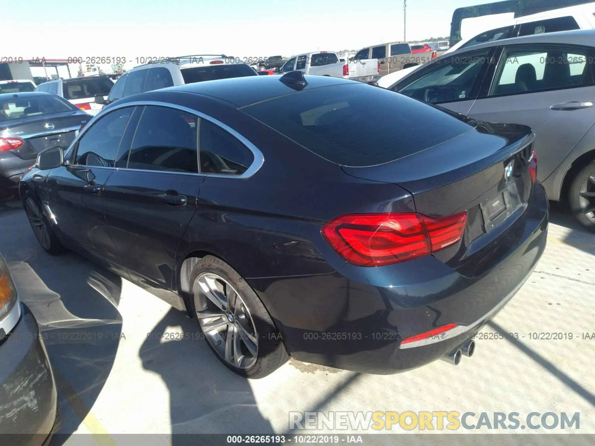 3 fotografías del automóvil dañado WBA4J1C57KBM12318 BMW 430I 2019
