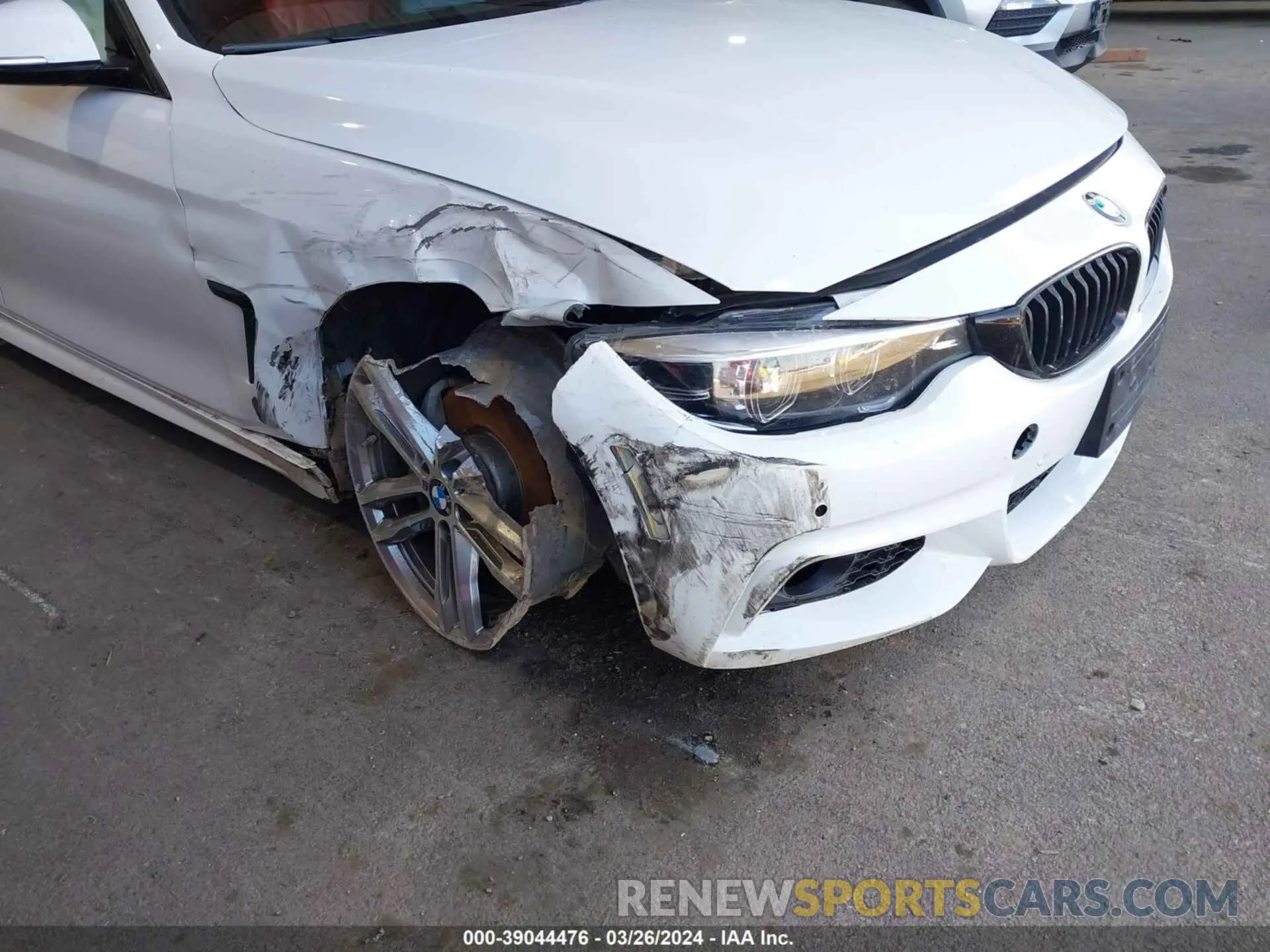 6 fotografías del automóvil dañado WBA4J1C58KBM18161 BMW 430I 2019