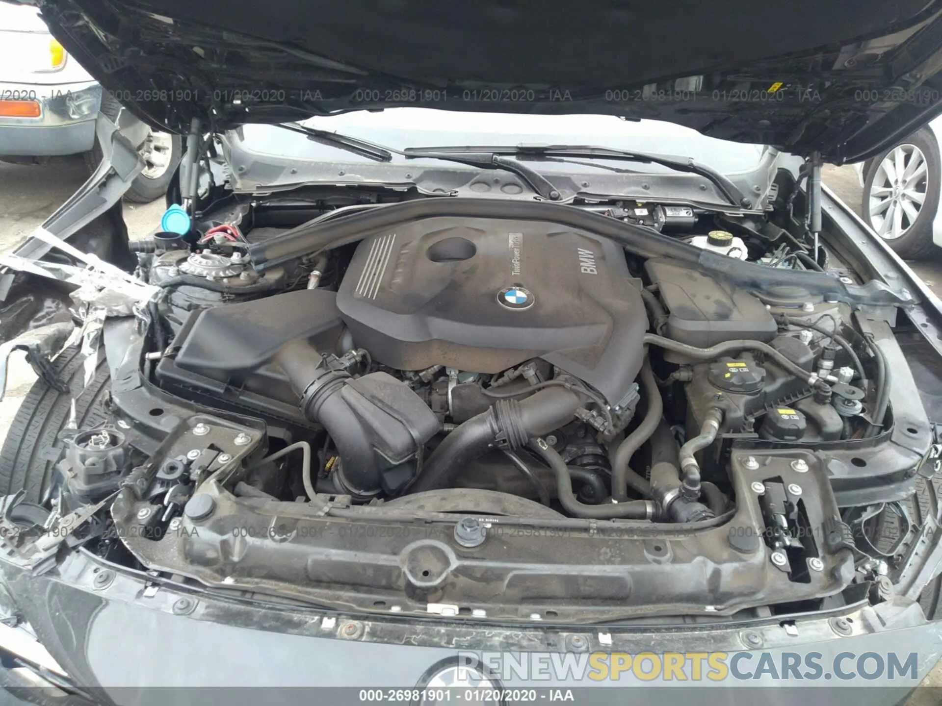 10 fotografías del automóvil dañado WBA4J1C59KBM13163 BMW 430I 2019