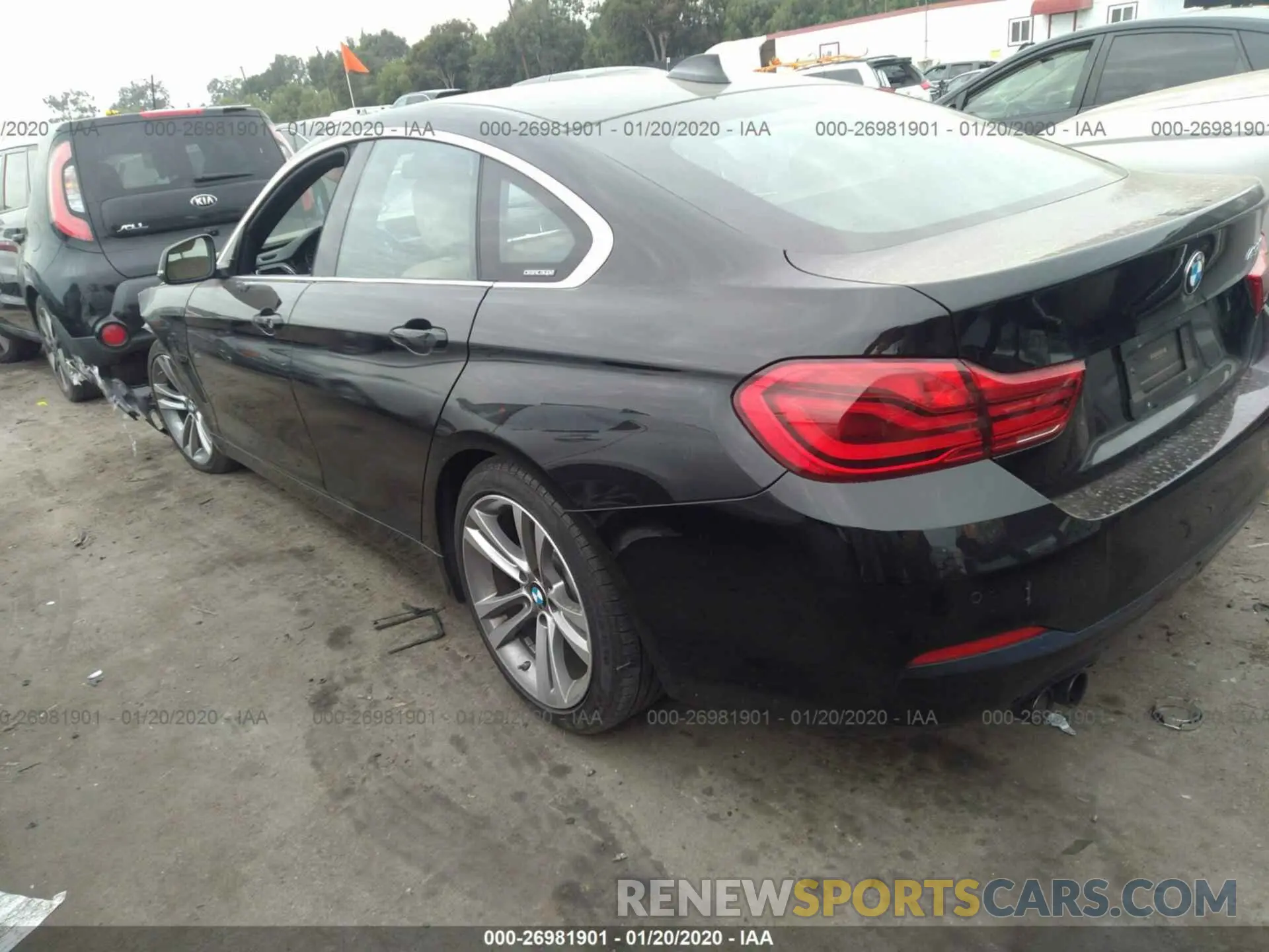 3 fotografías del automóvil dañado WBA4J1C59KBM13163 BMW 430I 2019