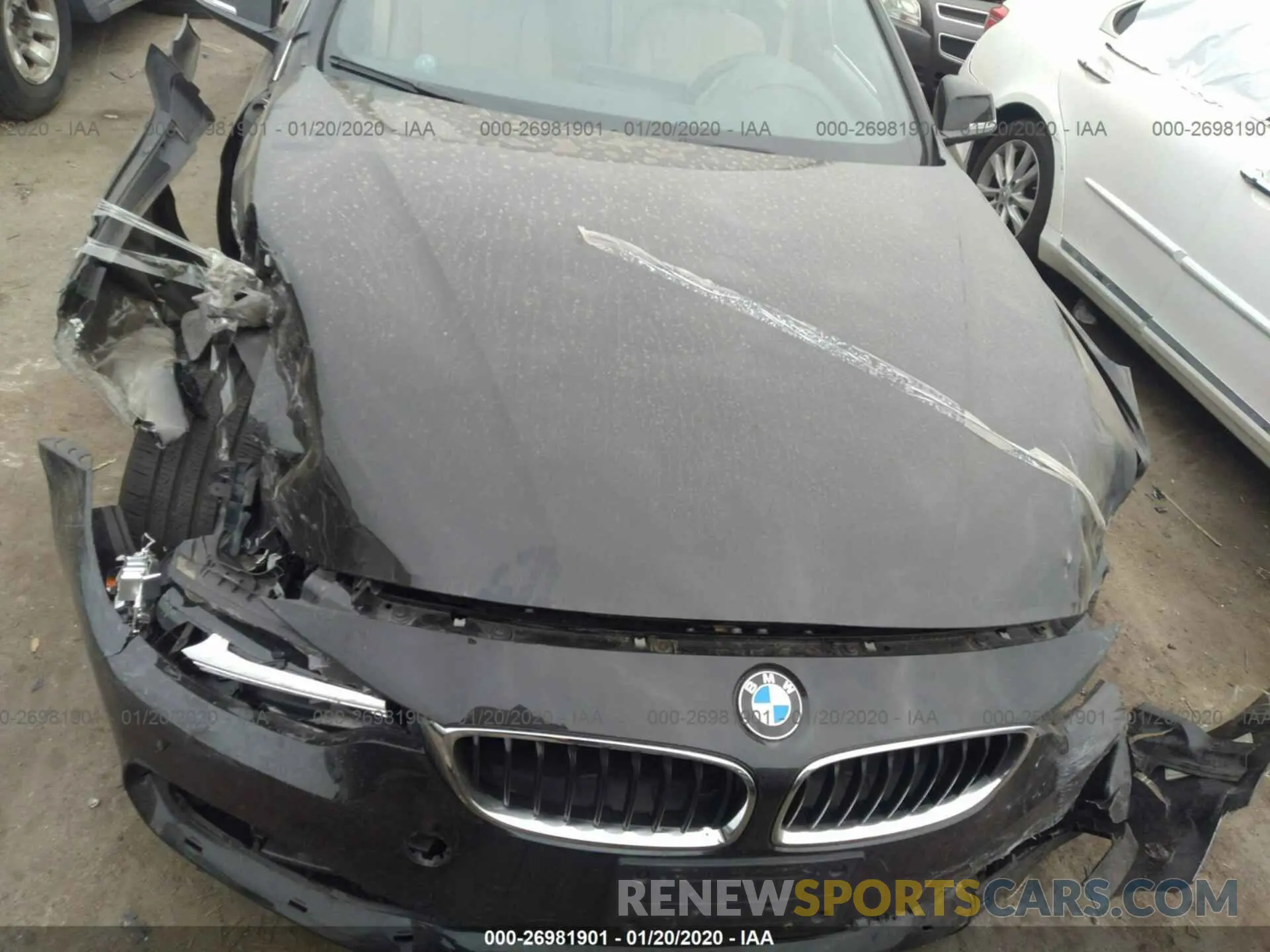 6 fotografías del automóvil dañado WBA4J1C59KBM13163 BMW 430I 2019