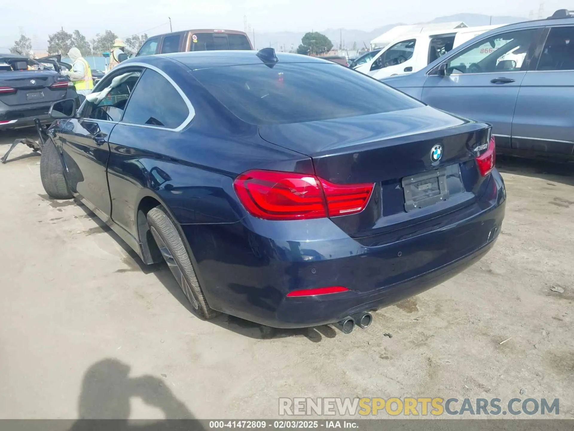 3 fotografías del automóvil dañado WBA4W3C52KAF92233 BMW 430I 2019