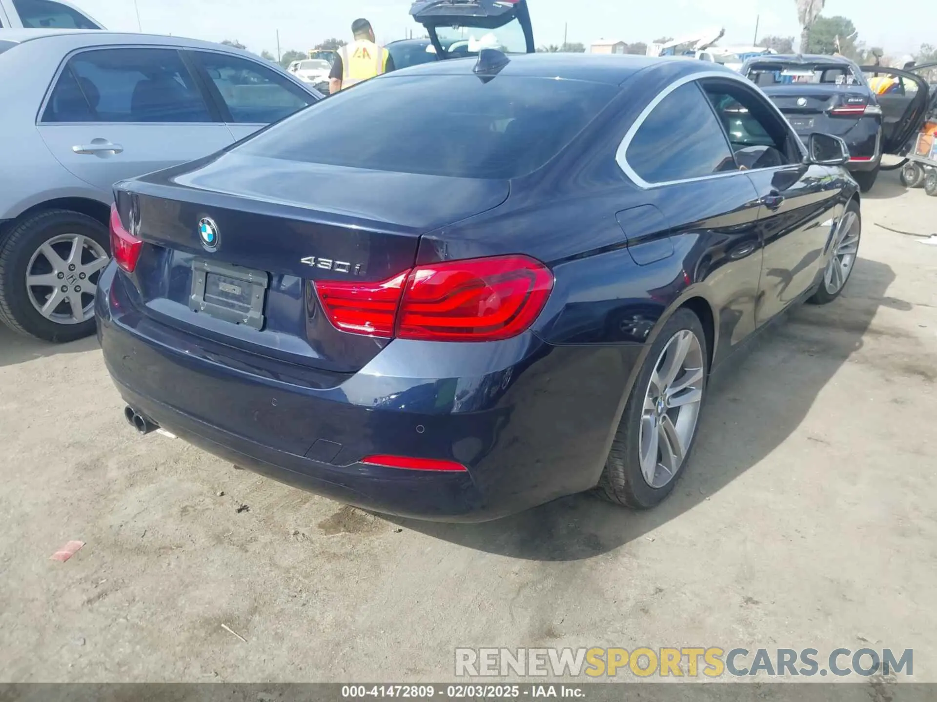 4 fotografías del automóvil dañado WBA4W3C52KAF92233 BMW 430I 2019