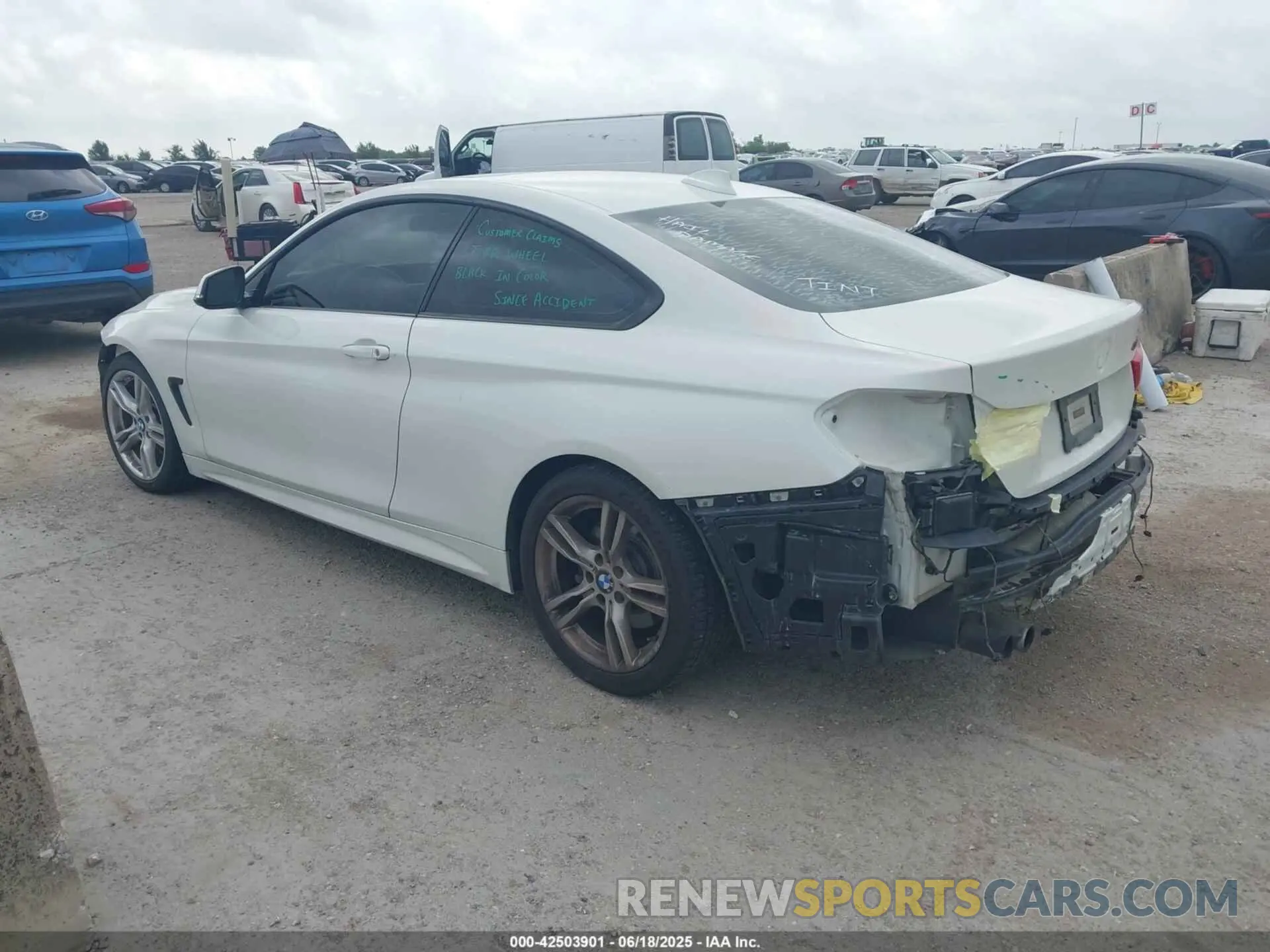 3 fotografías del automóvil dañado WBA4W3C53KAF91589 BMW 430I 2019