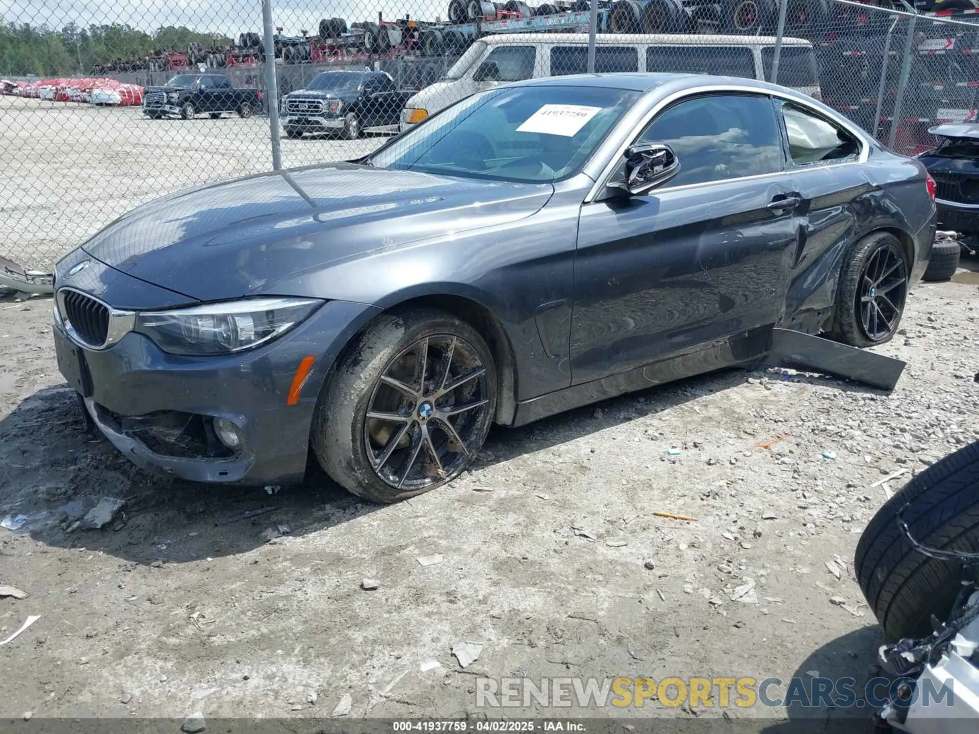2 fotografías del automóvil dañado WBA4W3C53KAF92600 BMW 430I 2019