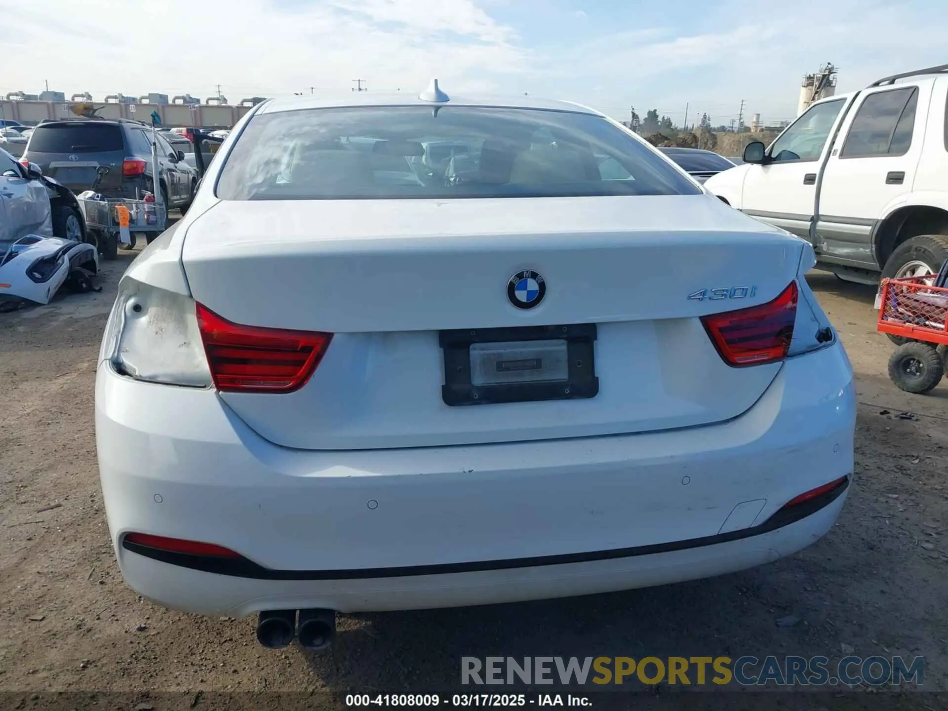 17 fotografías del automóvil dañado WBA4W3C53KAF92984 BMW 430I 2019