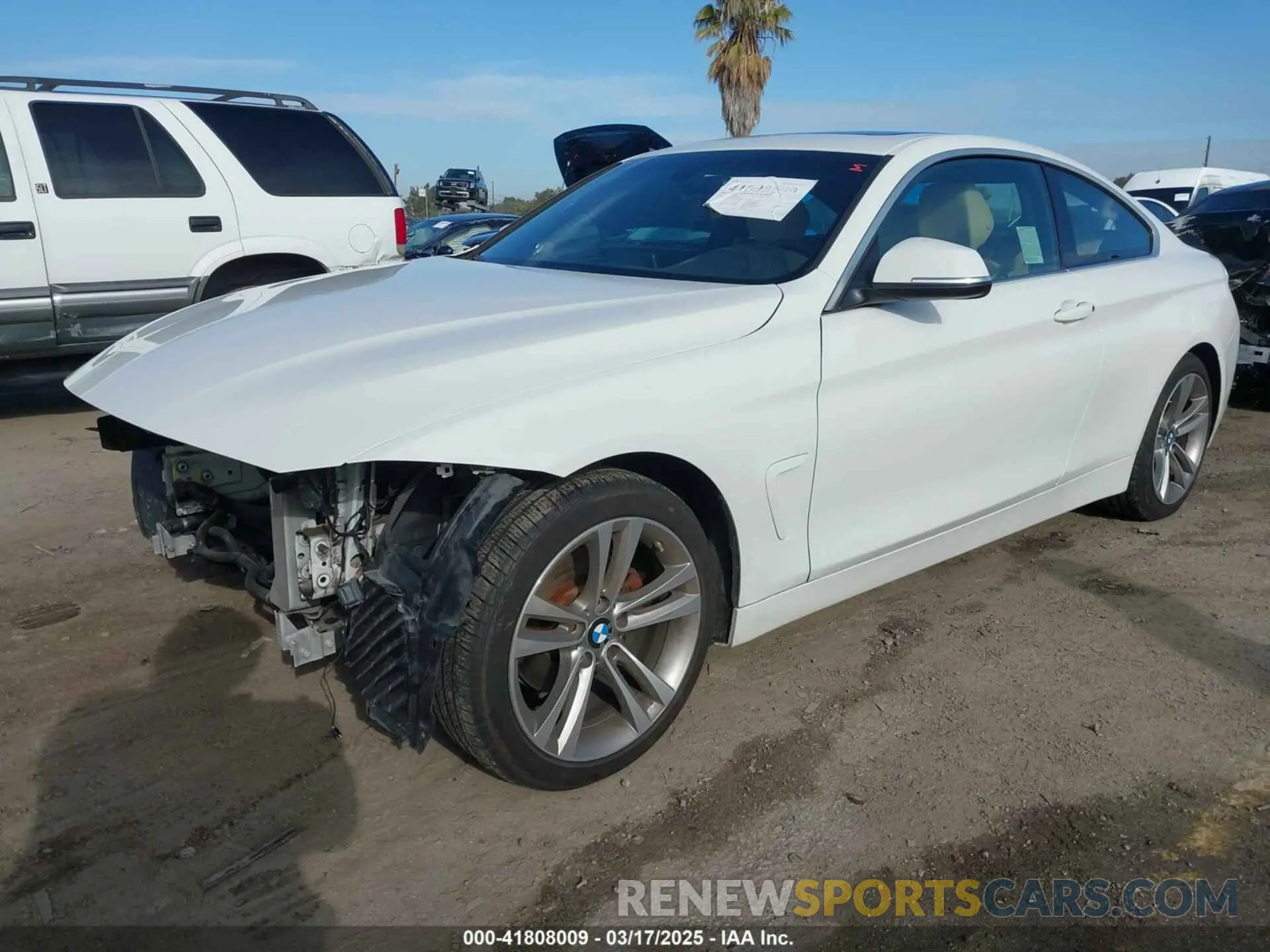 2 fotografías del automóvil dañado WBA4W3C53KAF92984 BMW 430I 2019