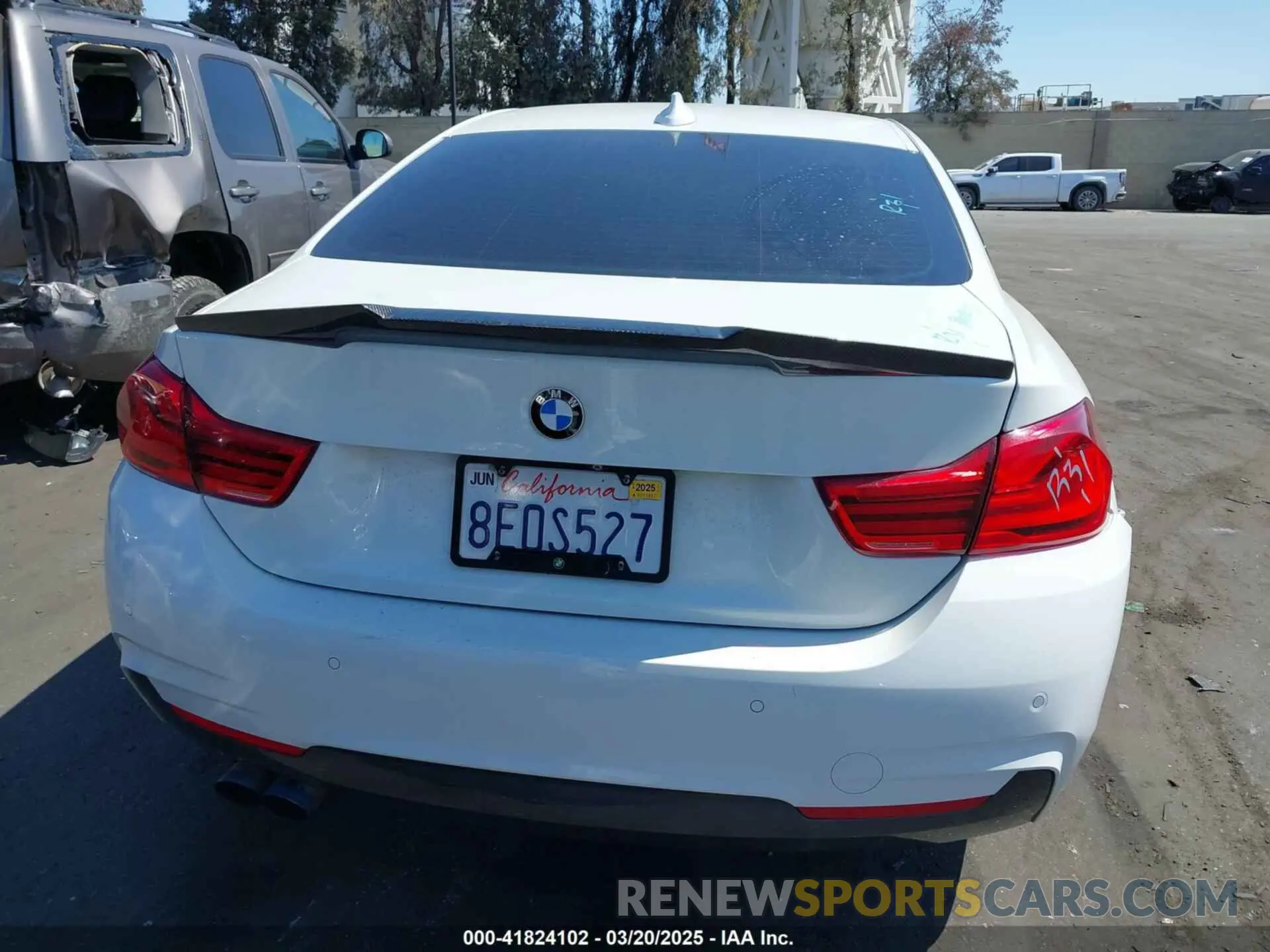 16 fotografías del automóvil dañado WBA4W3C55KAF91660 BMW 430I 2019