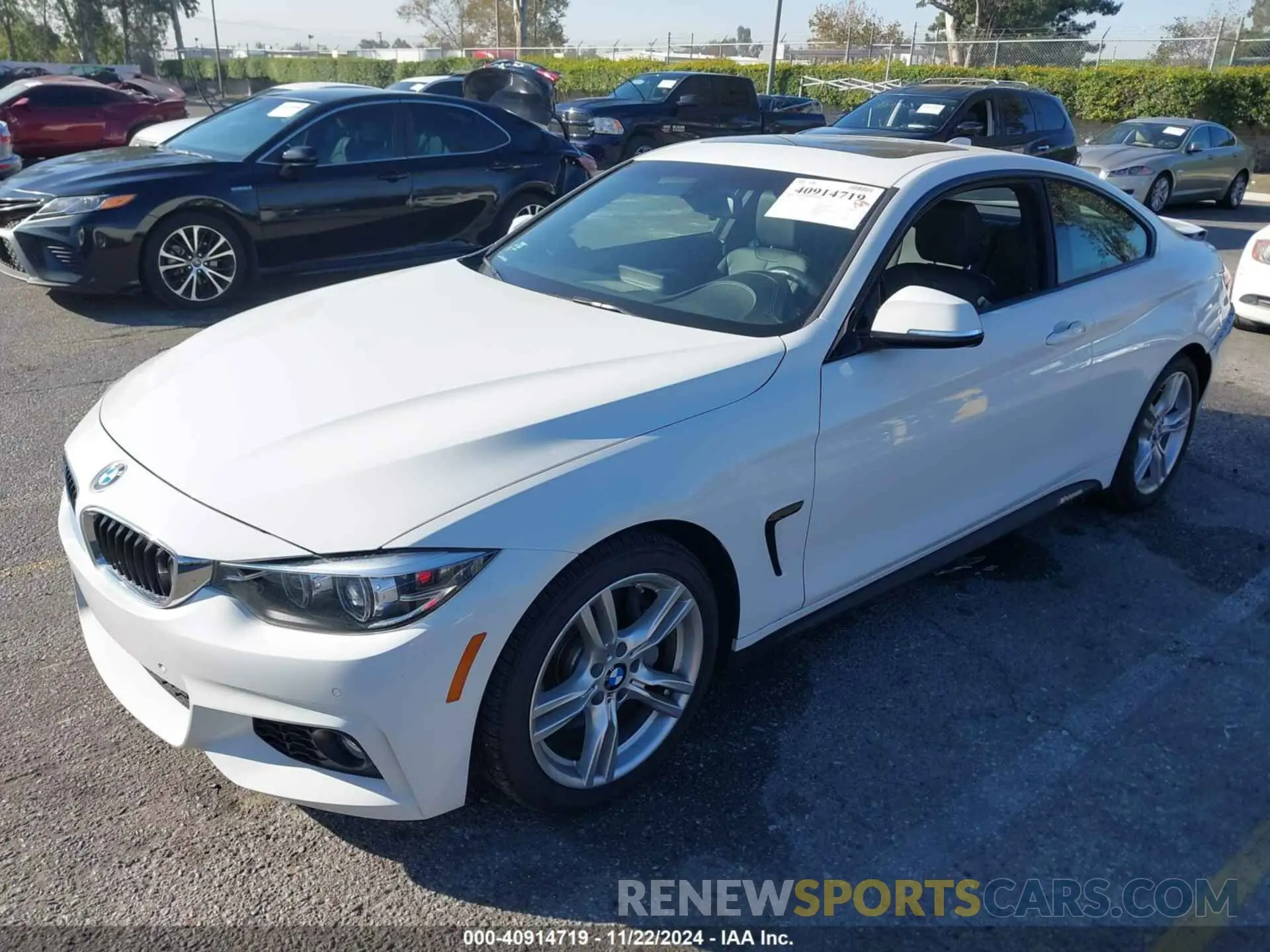 2 fotografías del automóvil dañado WBA4W3C58KAF91944 BMW 430I 2019