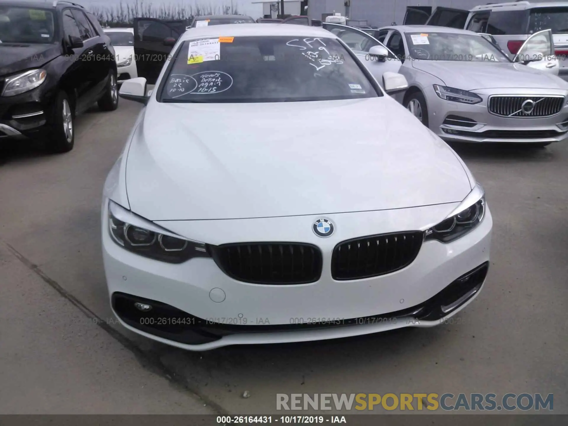 6 fotografías del automóvil dañado WBA4Z1C51KEE48922 BMW 430I 2019