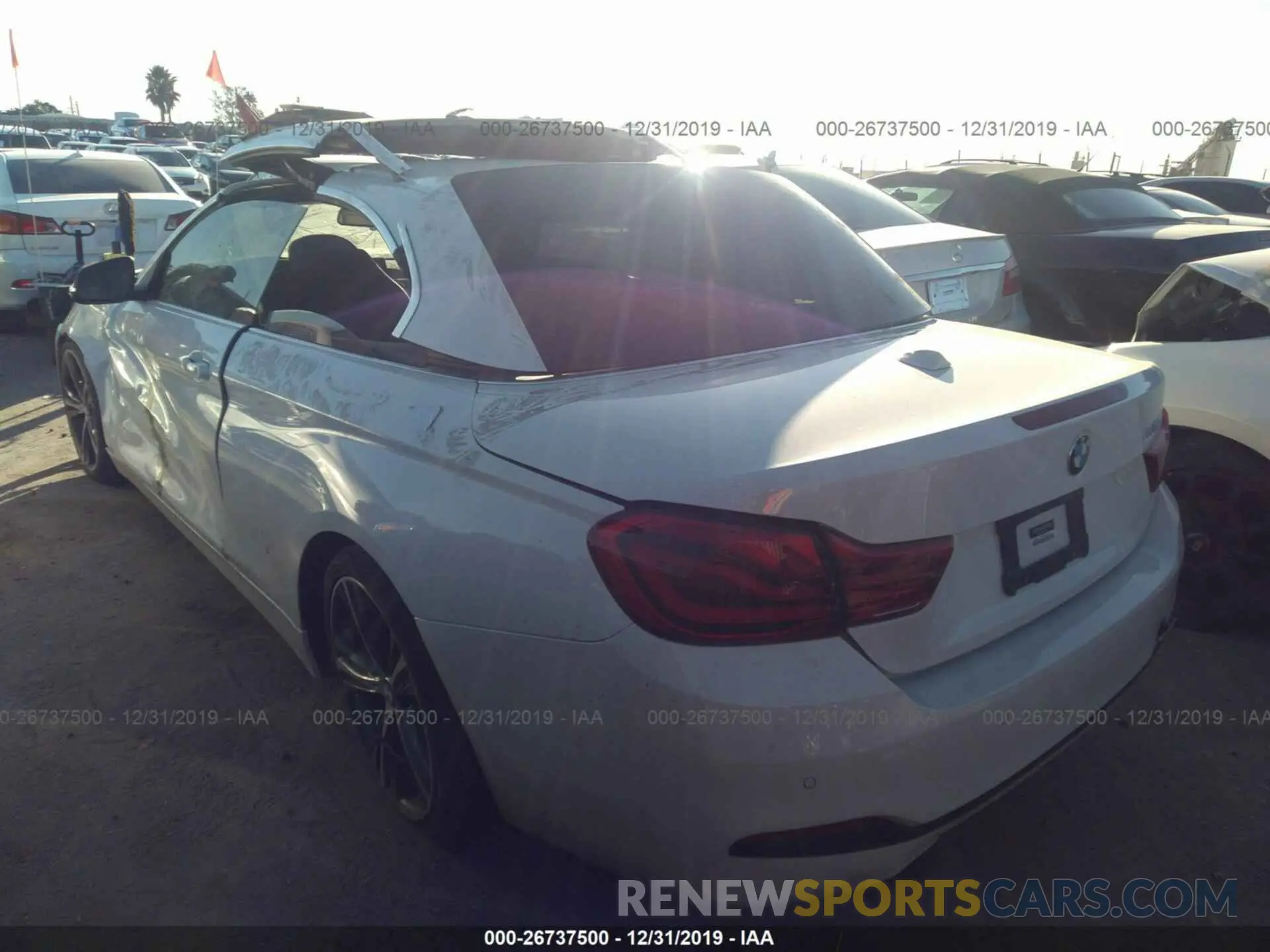3 fotografías del automóvil dañado WBA4Z1C52KEE48993 BMW 430I 2019