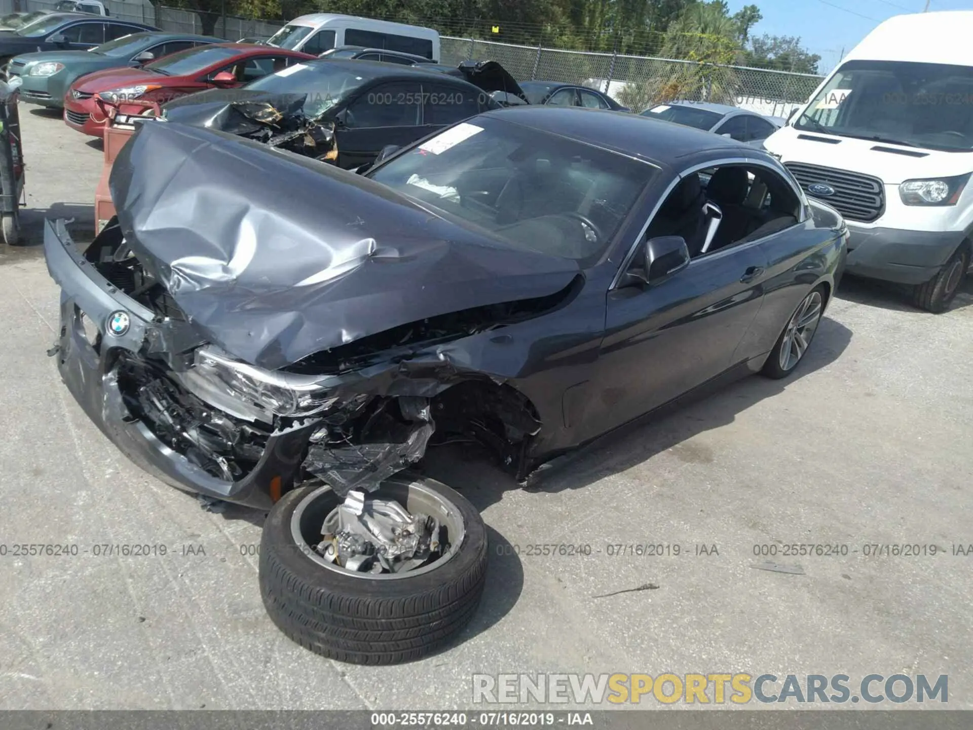 2 fotografías del automóvil dañado WBA4Z1C55KEE51757 BMW 430I 2019
