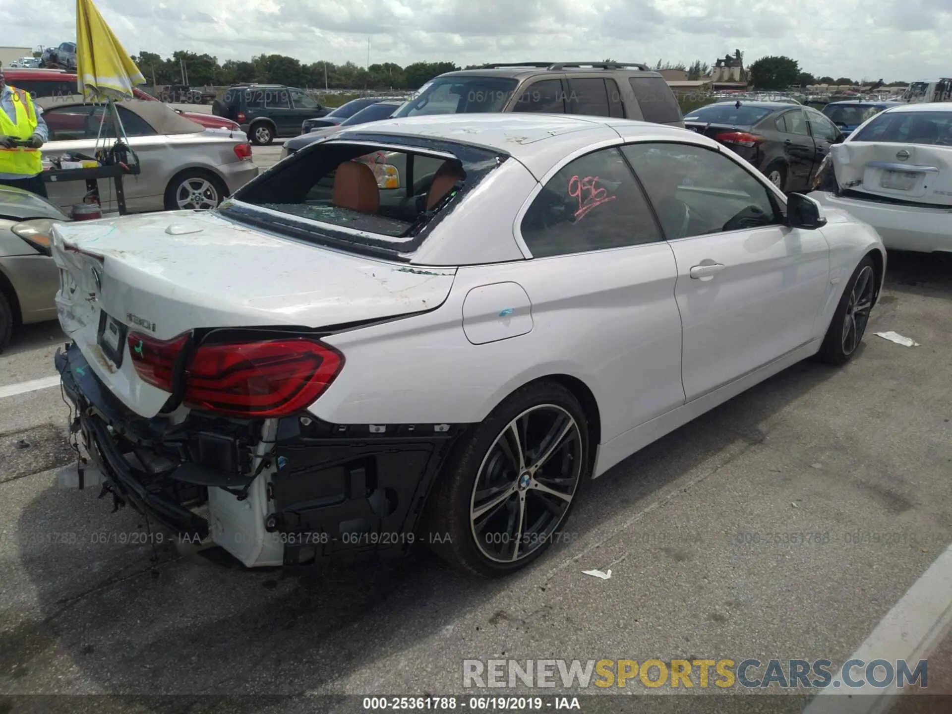 4 fotografías del automóvil dañado WBA4Z1C57KEE48973 BMW 430I 2019