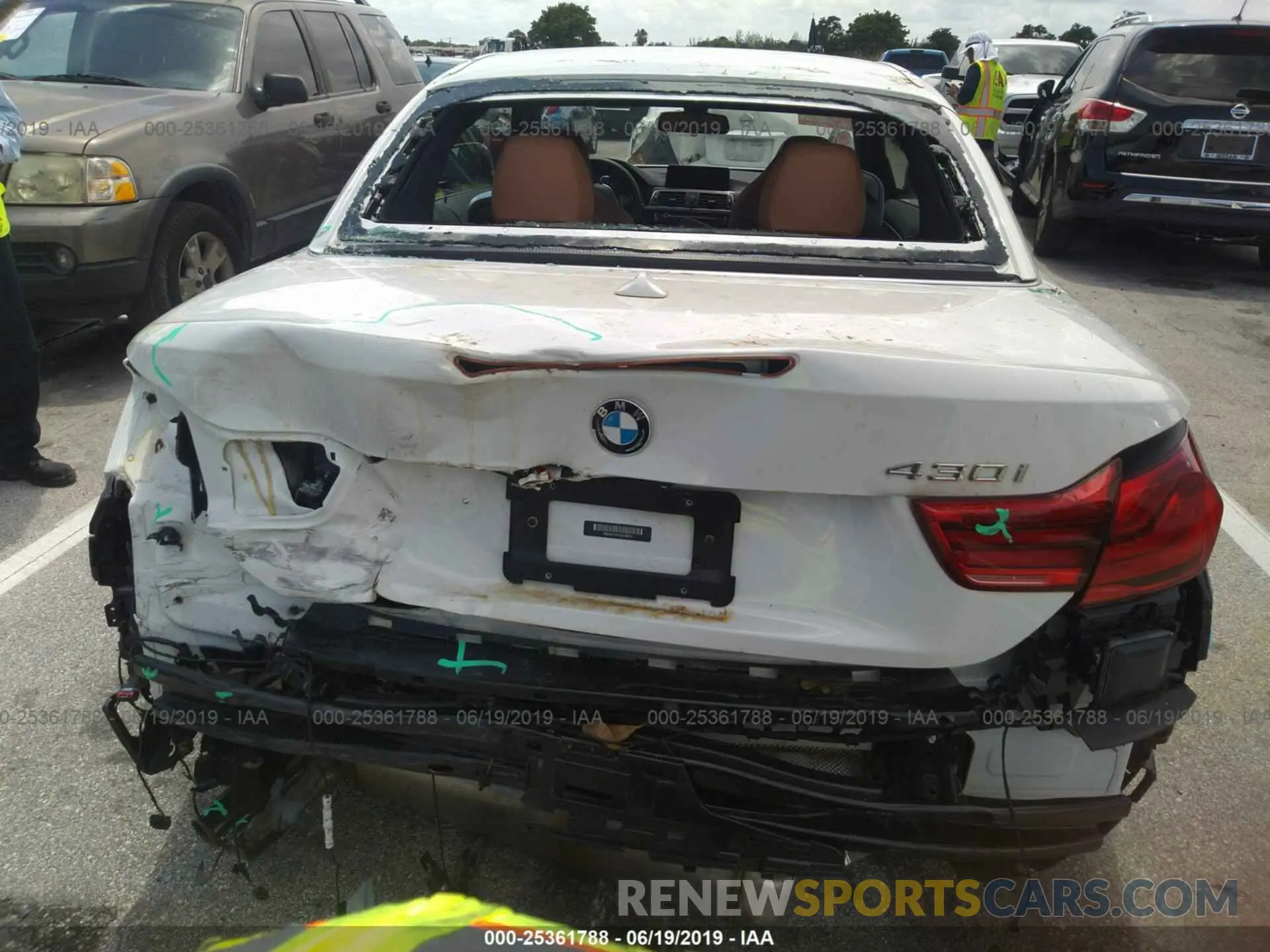 6 fotografías del automóvil dañado WBA4Z1C57KEE48973 BMW 430I 2019