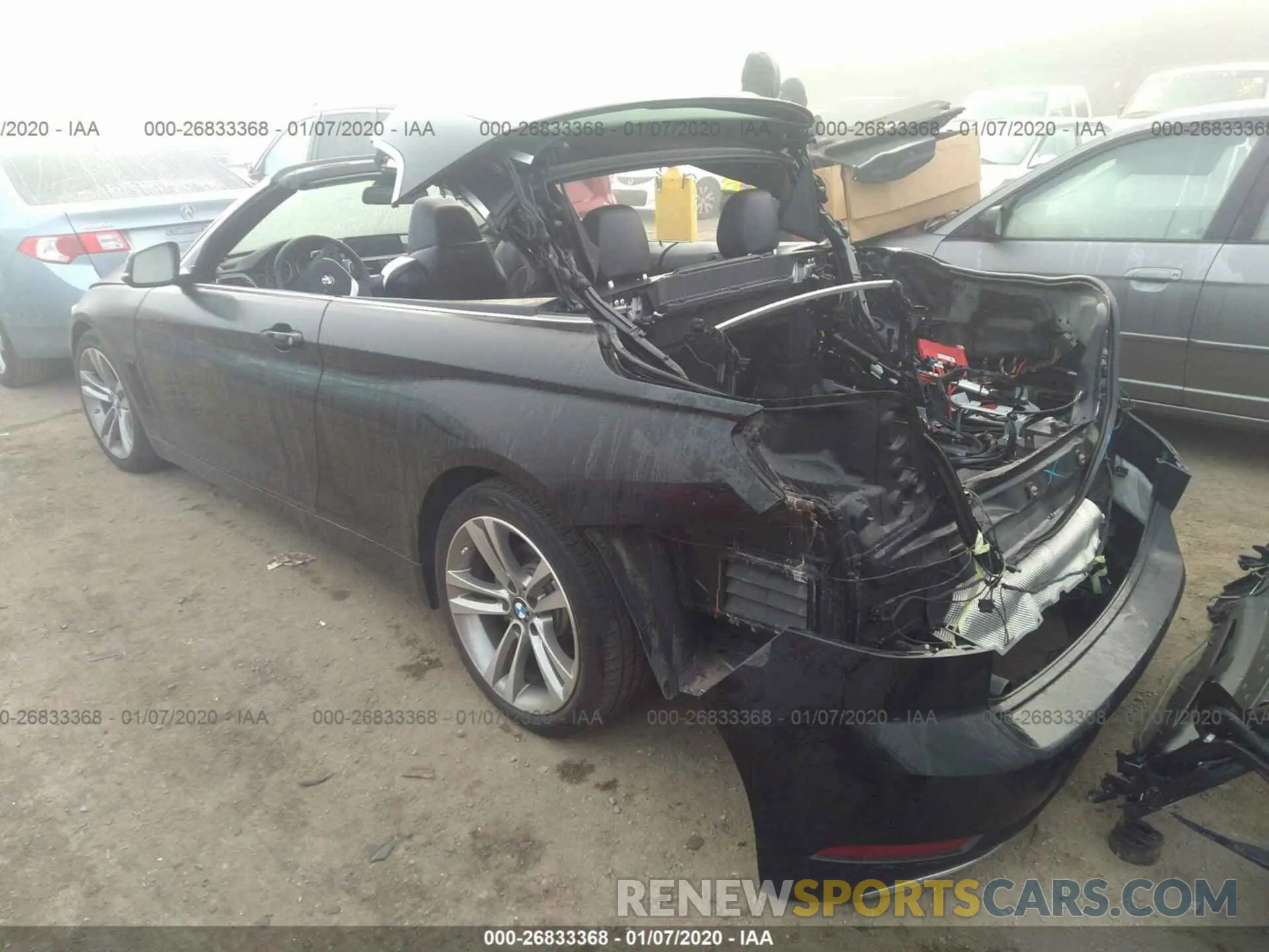 3 fotografías del automóvil dañado WBA4Z1C58KEE44723 BMW 430I 2019