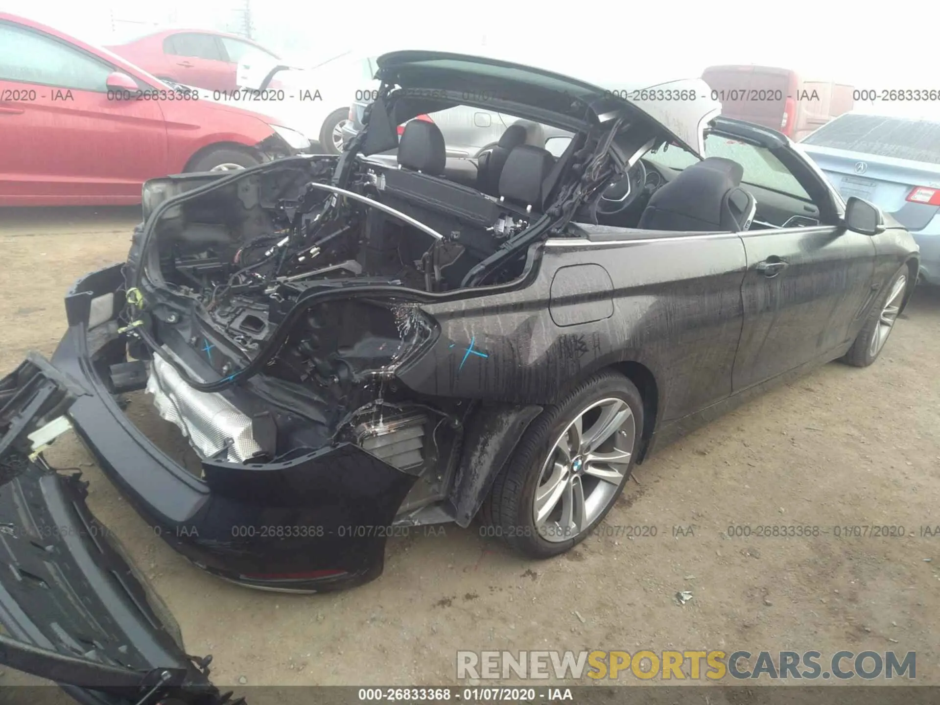 4 fotografías del automóvil dañado WBA4Z1C58KEE44723 BMW 430I 2019