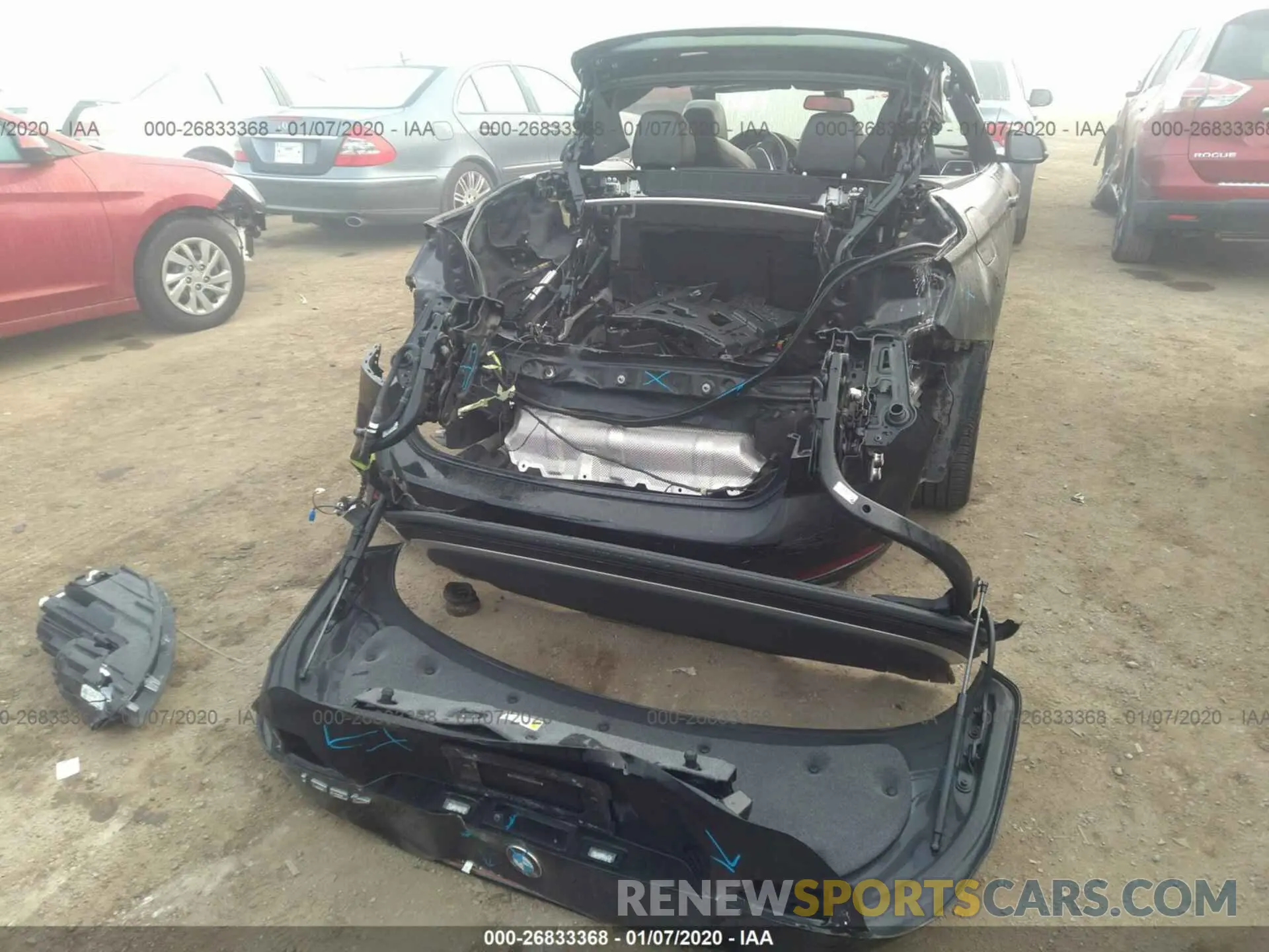 6 fotografías del automóvil dañado WBA4Z1C58KEE44723 BMW 430I 2019