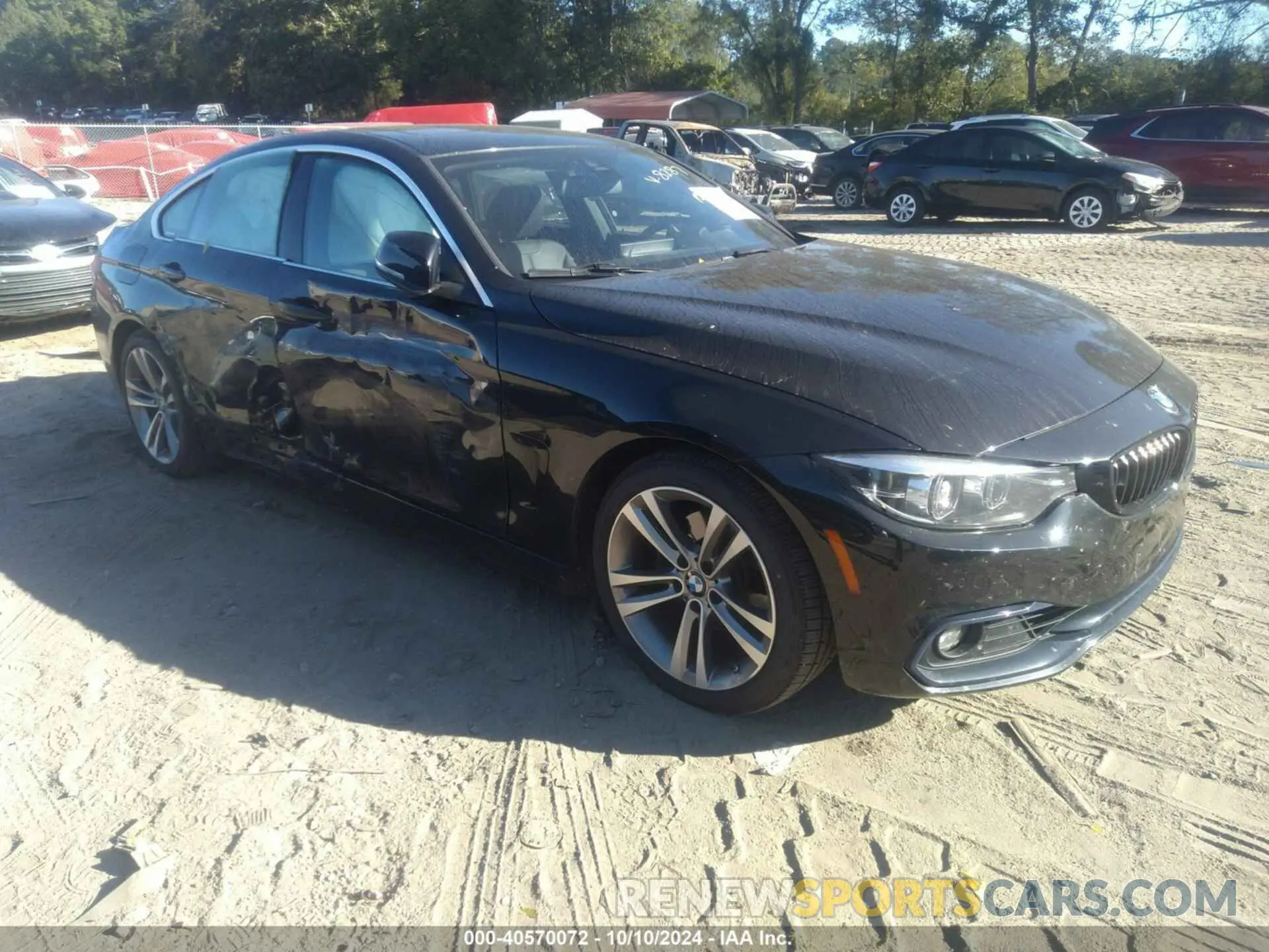 1 fotografías del automóvil dañado WBA4J1C08LBU68287 BMW 430I 2020