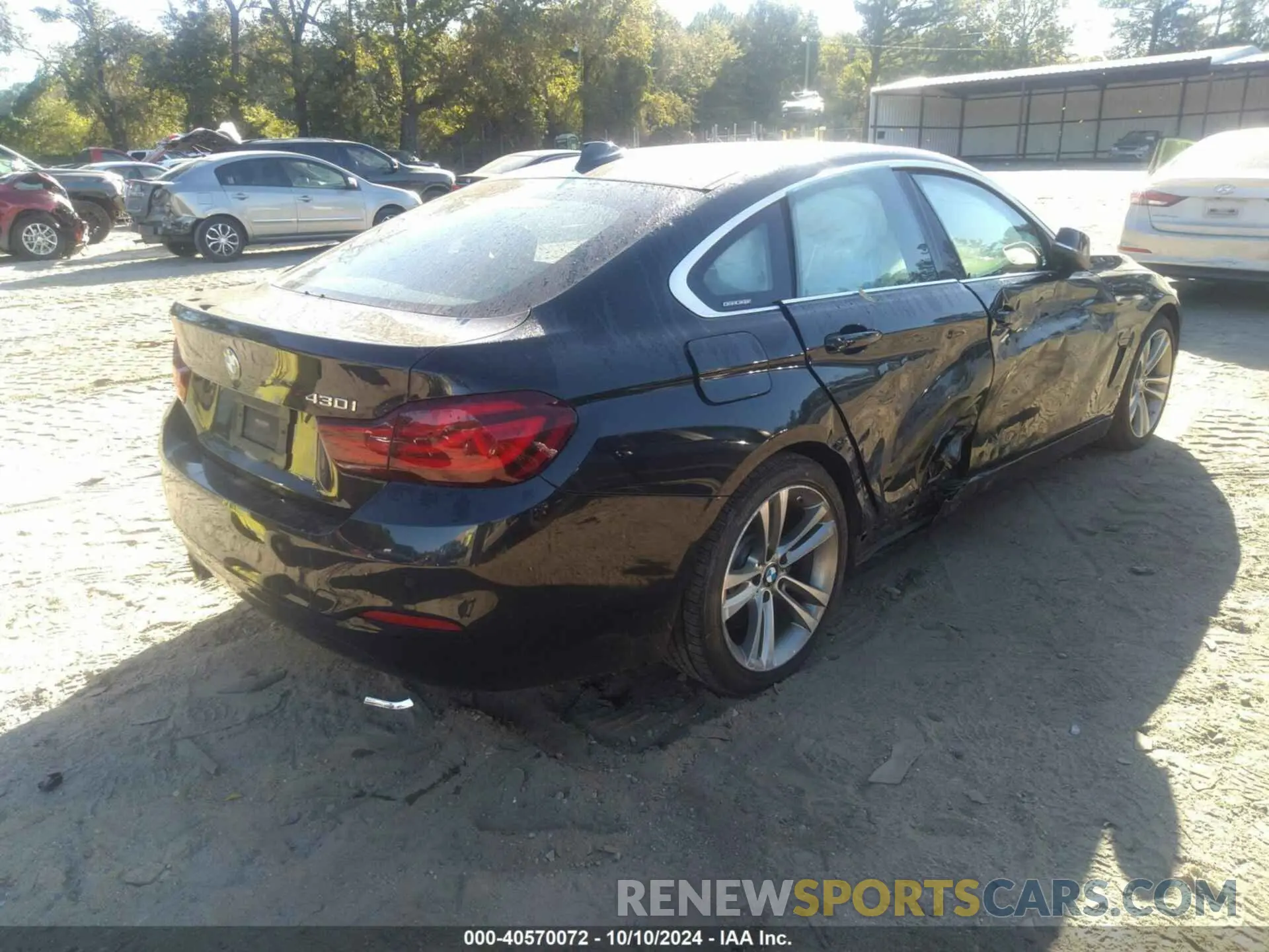 4 fotografías del automóvil dañado WBA4J1C08LBU68287 BMW 430I 2020