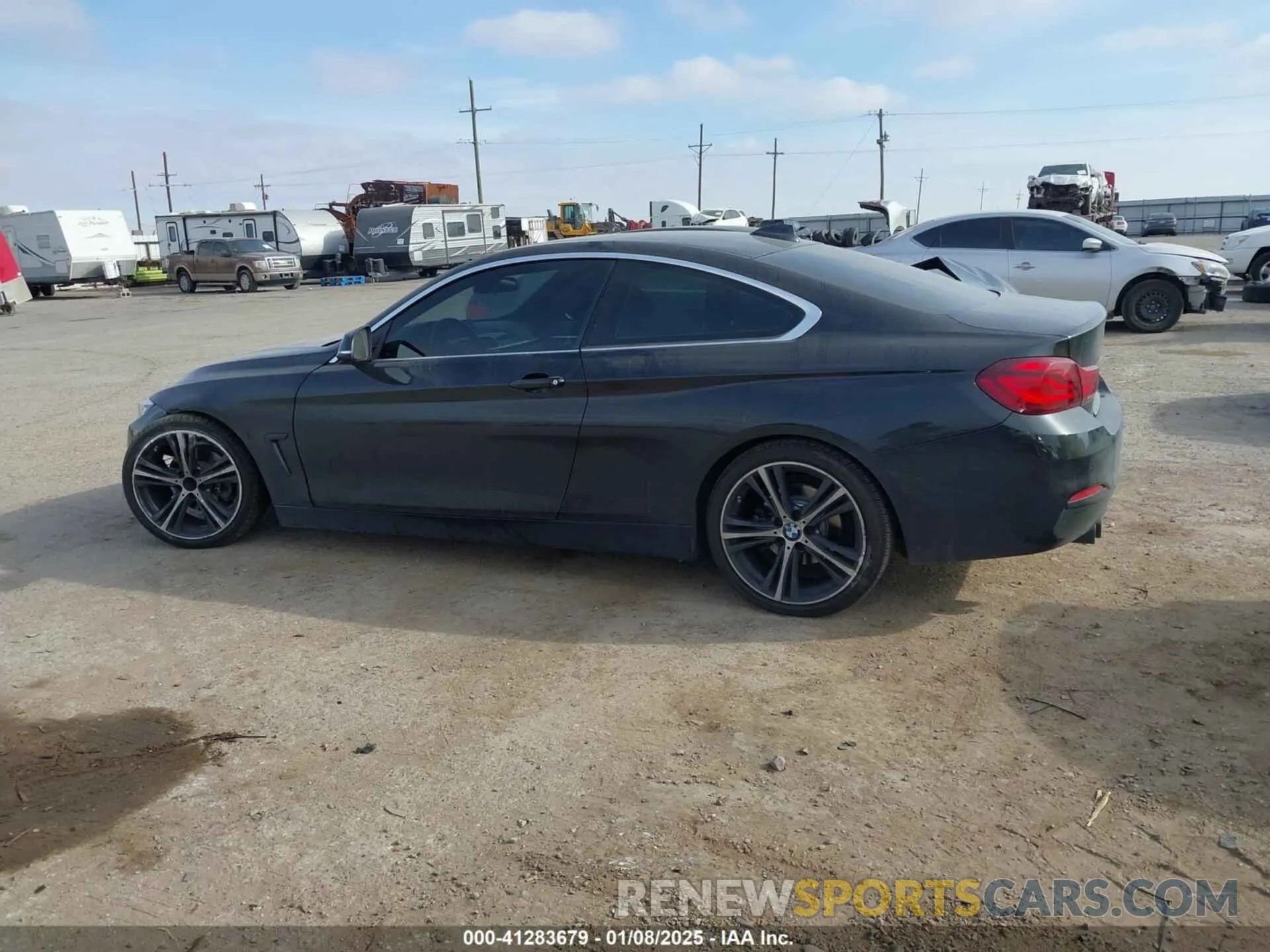 14 fotografías del automóvil dañado WBA4W3C00LAG91526 BMW 430I 2020