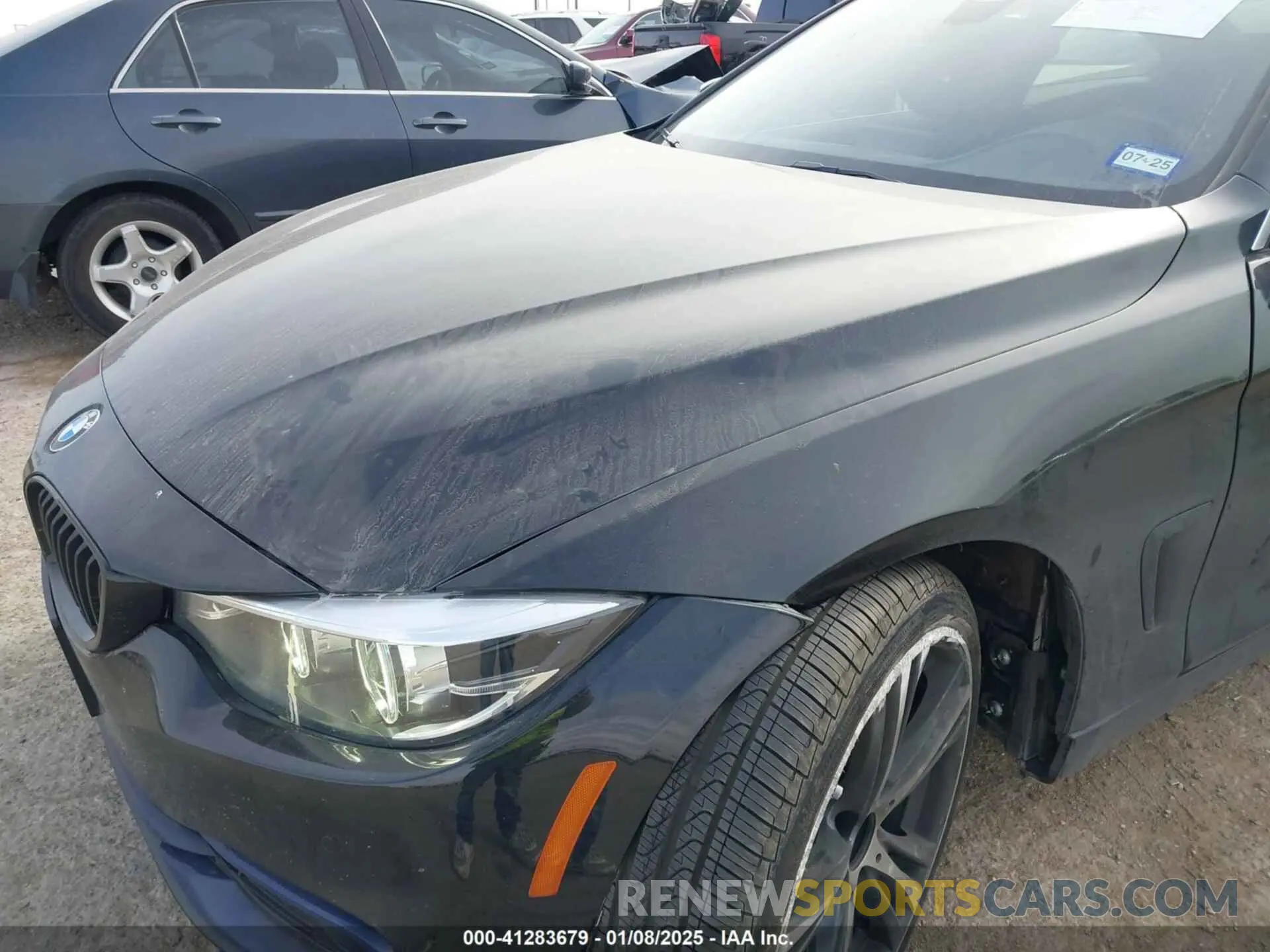 6 fotografías del automóvil dañado WBA4W3C00LAG91526 BMW 430I 2020