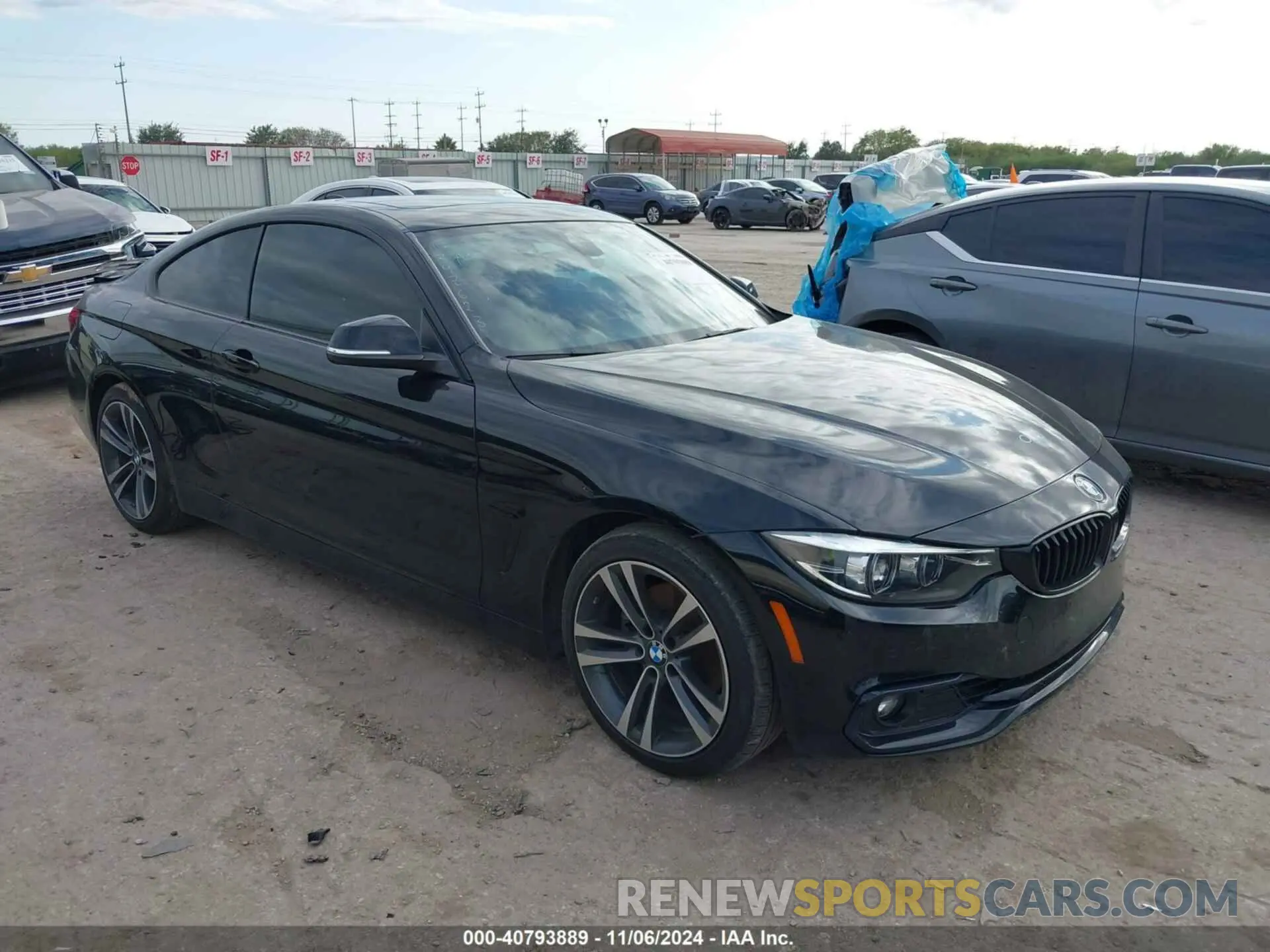 1 fotografías del automóvil dañado WBA4W3C09LAG91735 BMW 430I 2020