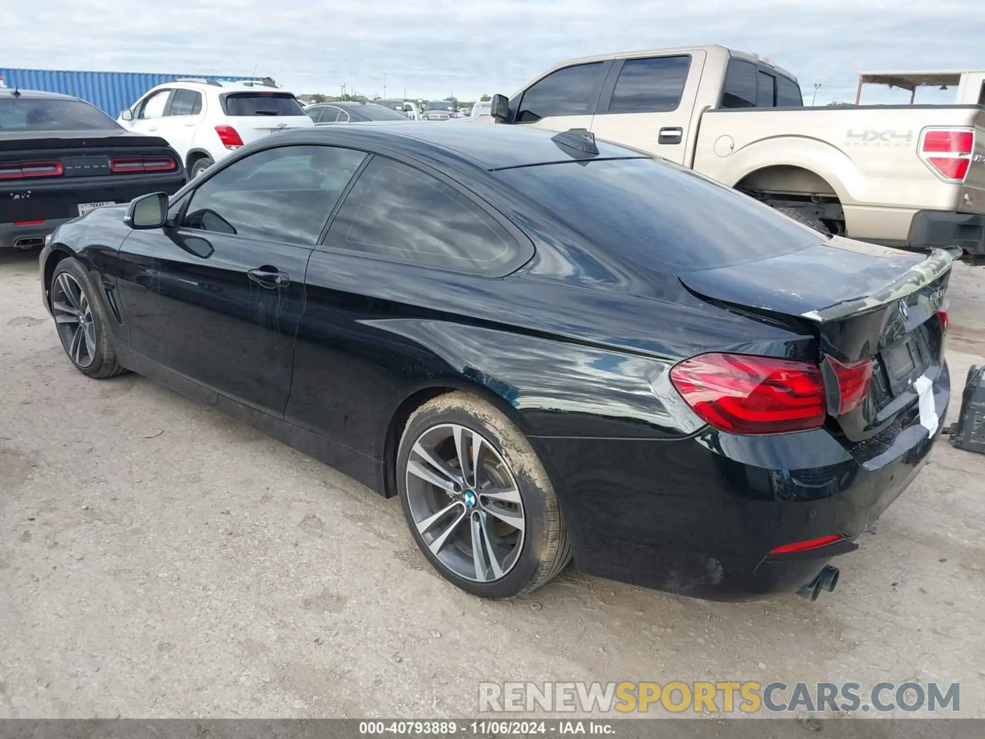 3 fotografías del automóvil dañado WBA4W3C09LAG91735 BMW 430I 2020