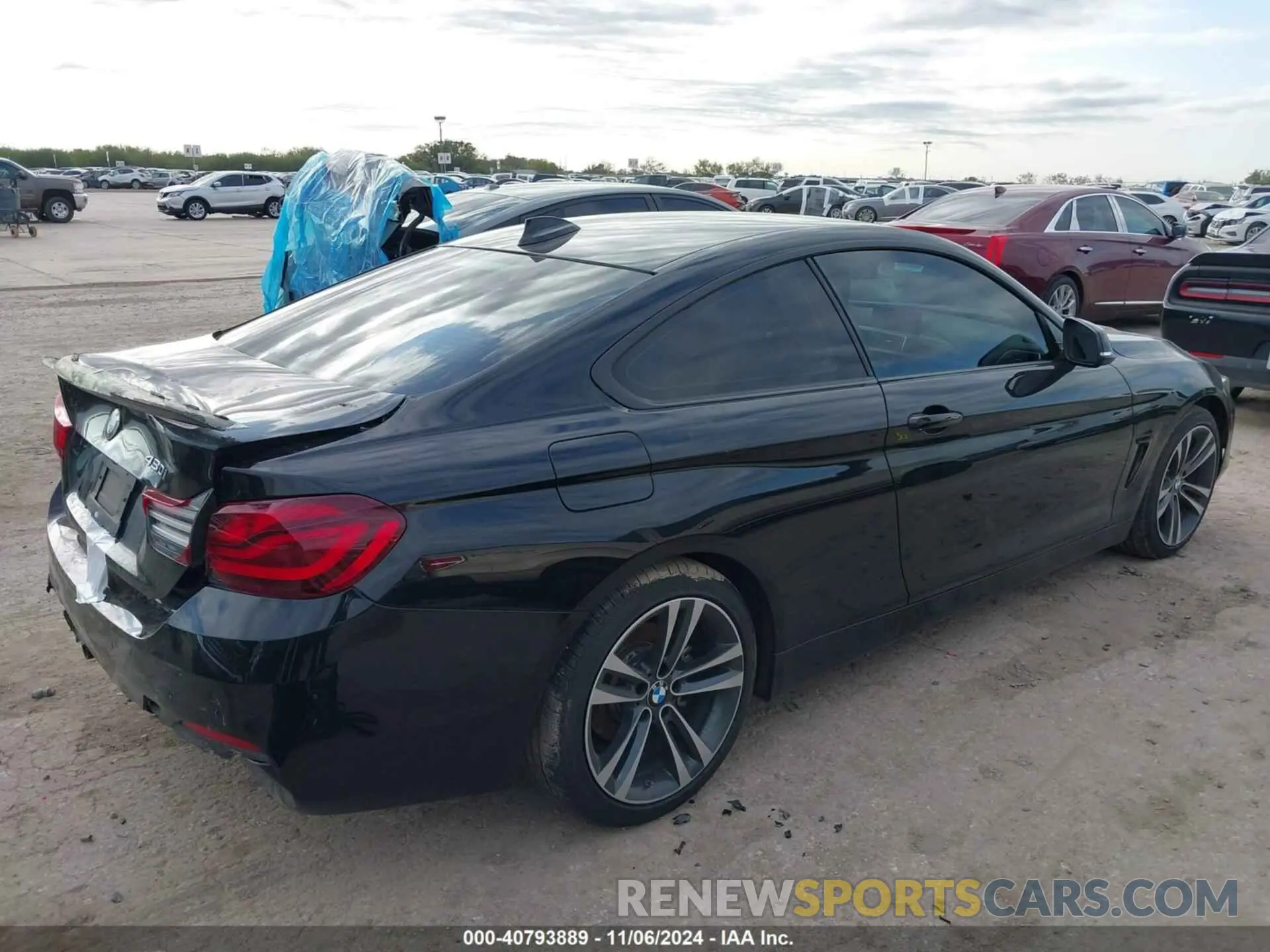 4 fotografías del automóvil dañado WBA4W3C09LAG91735 BMW 430I 2020
