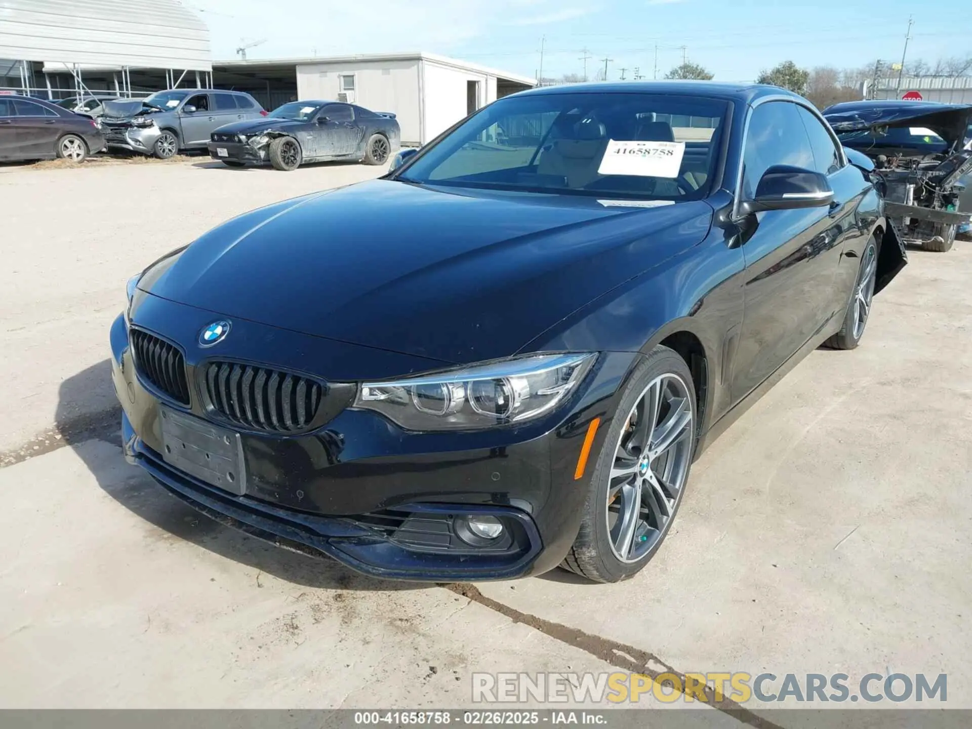 2 fotografías del automóvil dañado WBA4Z1C02L5P07307 BMW 430I 2020
