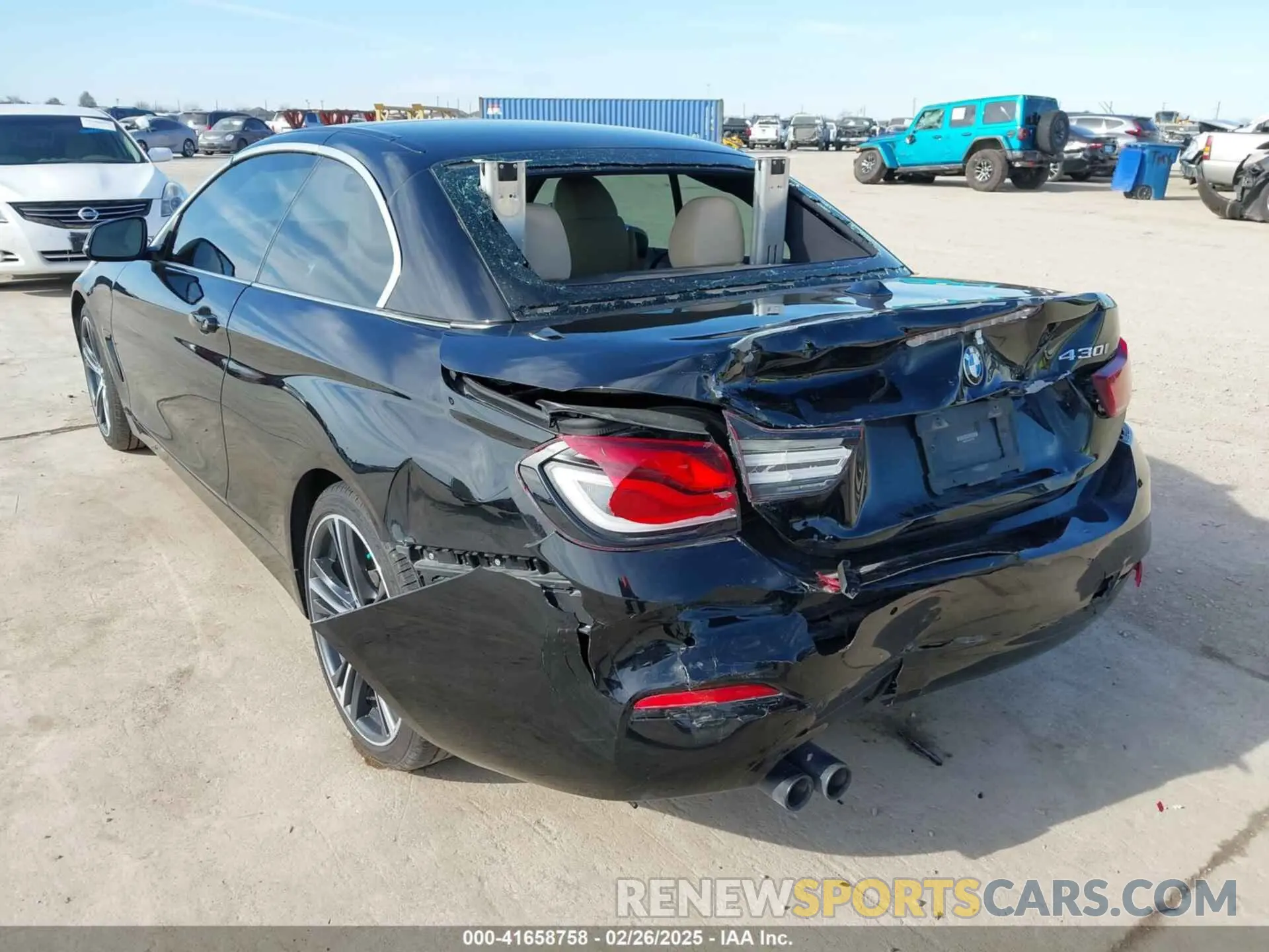 3 fotografías del automóvil dañado WBA4Z1C02L5P07307 BMW 430I 2020
