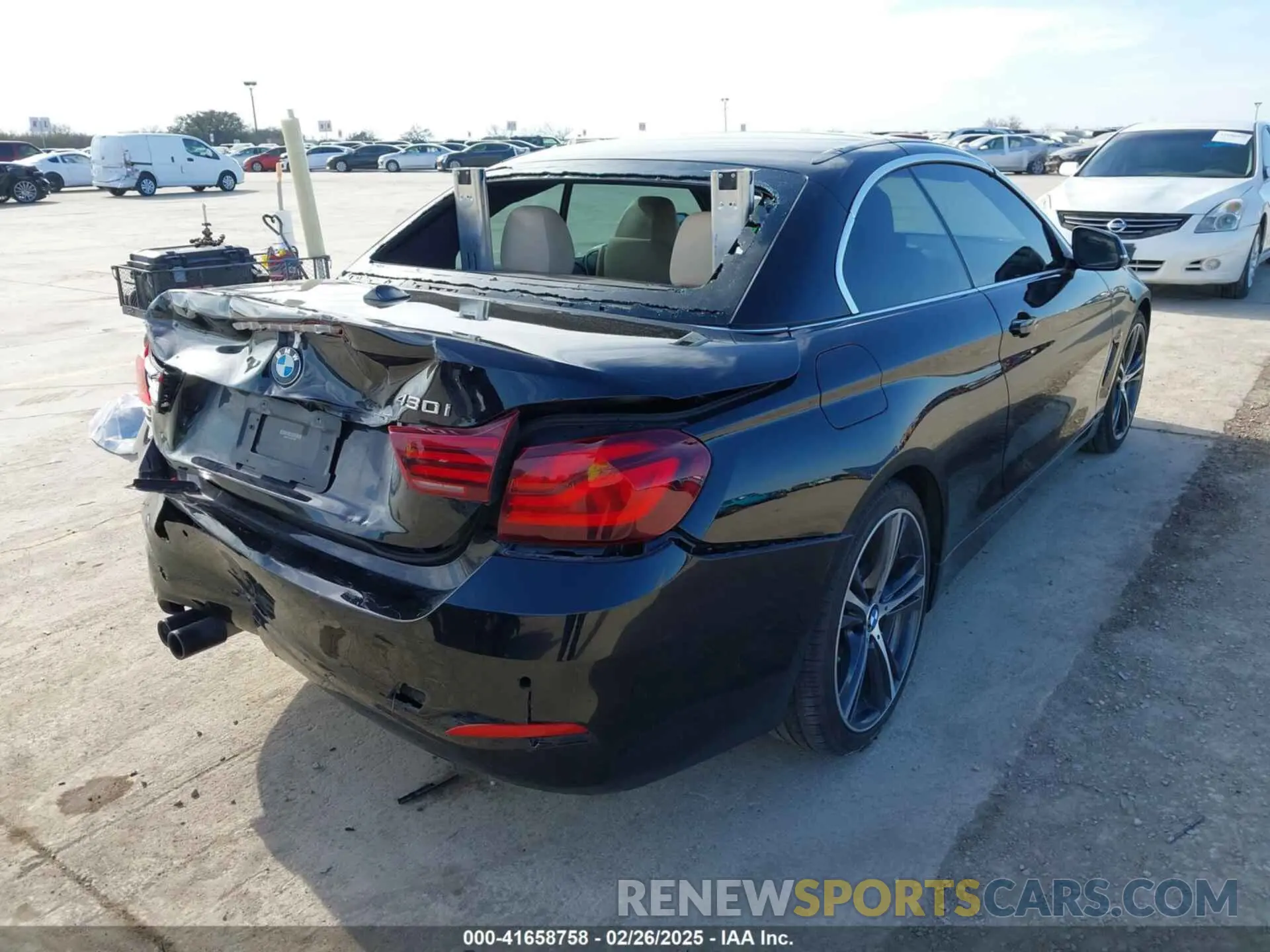 4 fotografías del automóvil dañado WBA4Z1C02L5P07307 BMW 430I 2020