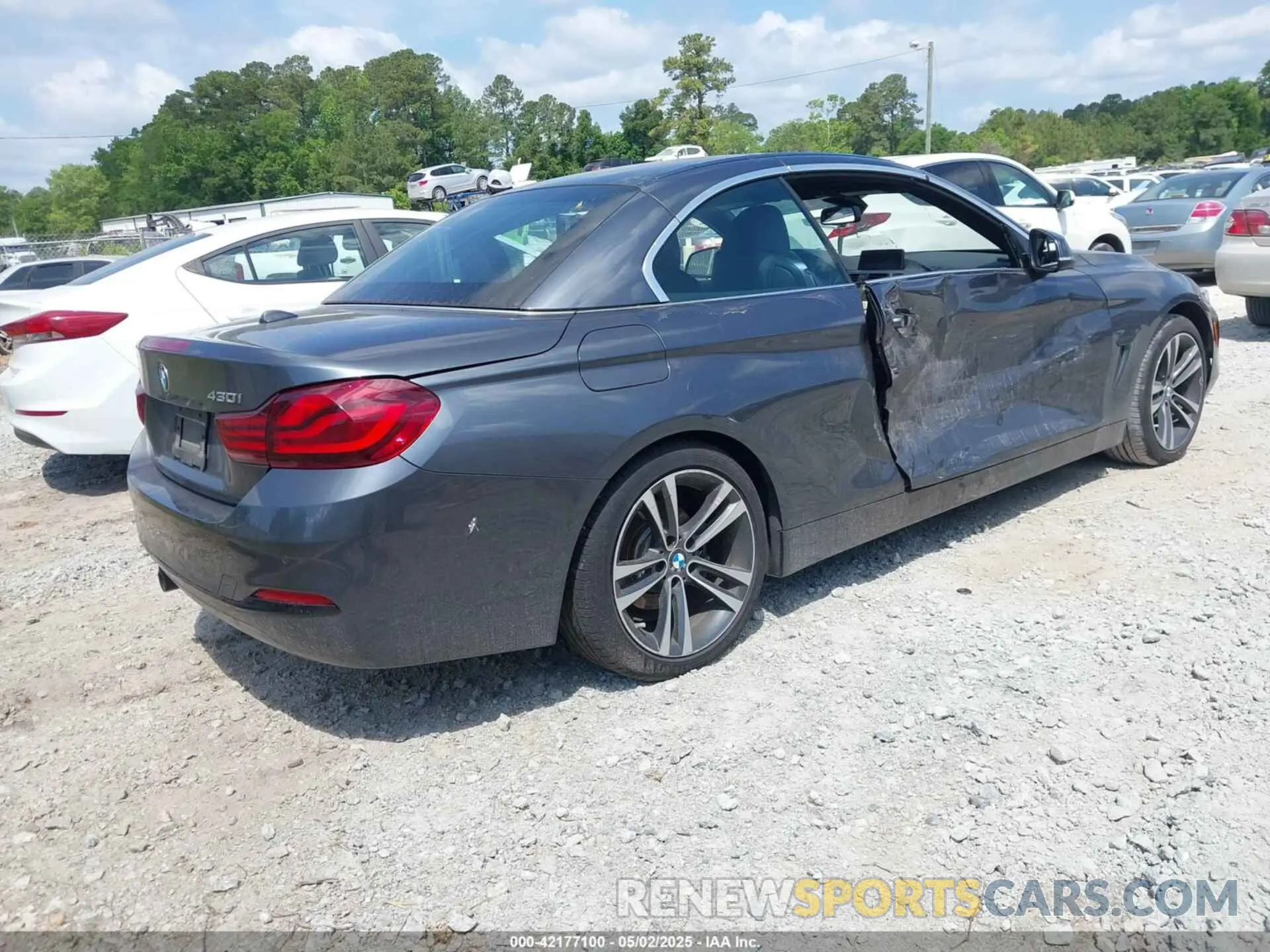 4 fotografías del automóvil dañado WBA4Z1C09L5N71337 BMW 430I 2020