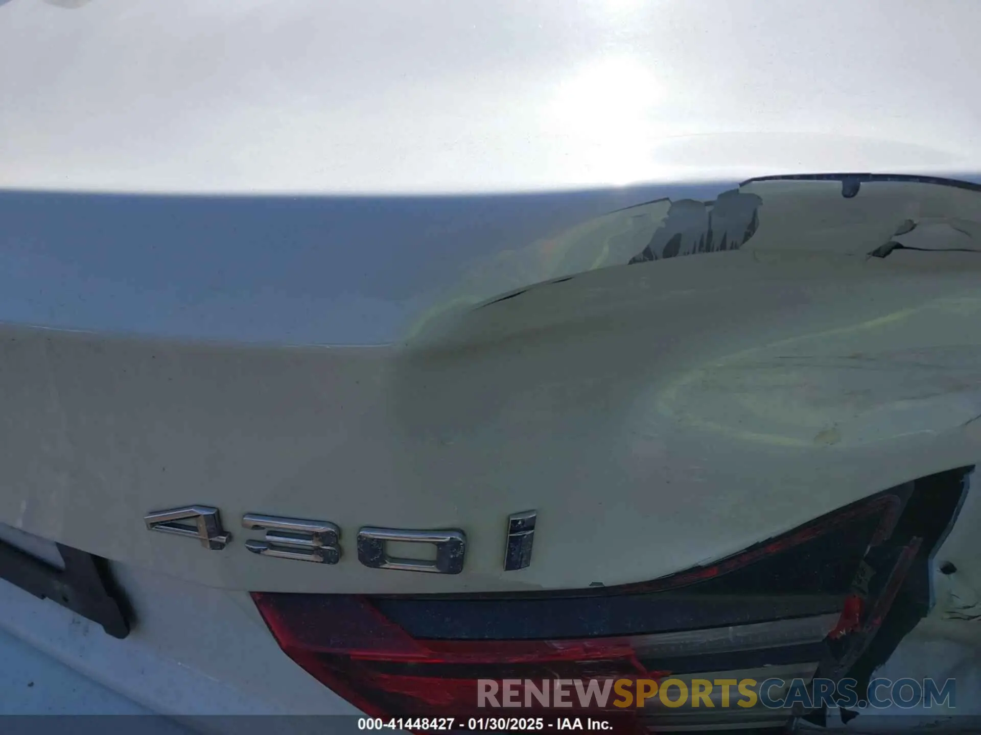 17 fotografías del automóvil dañado WBA4Z3C04L5S11632 BMW 430I 2020