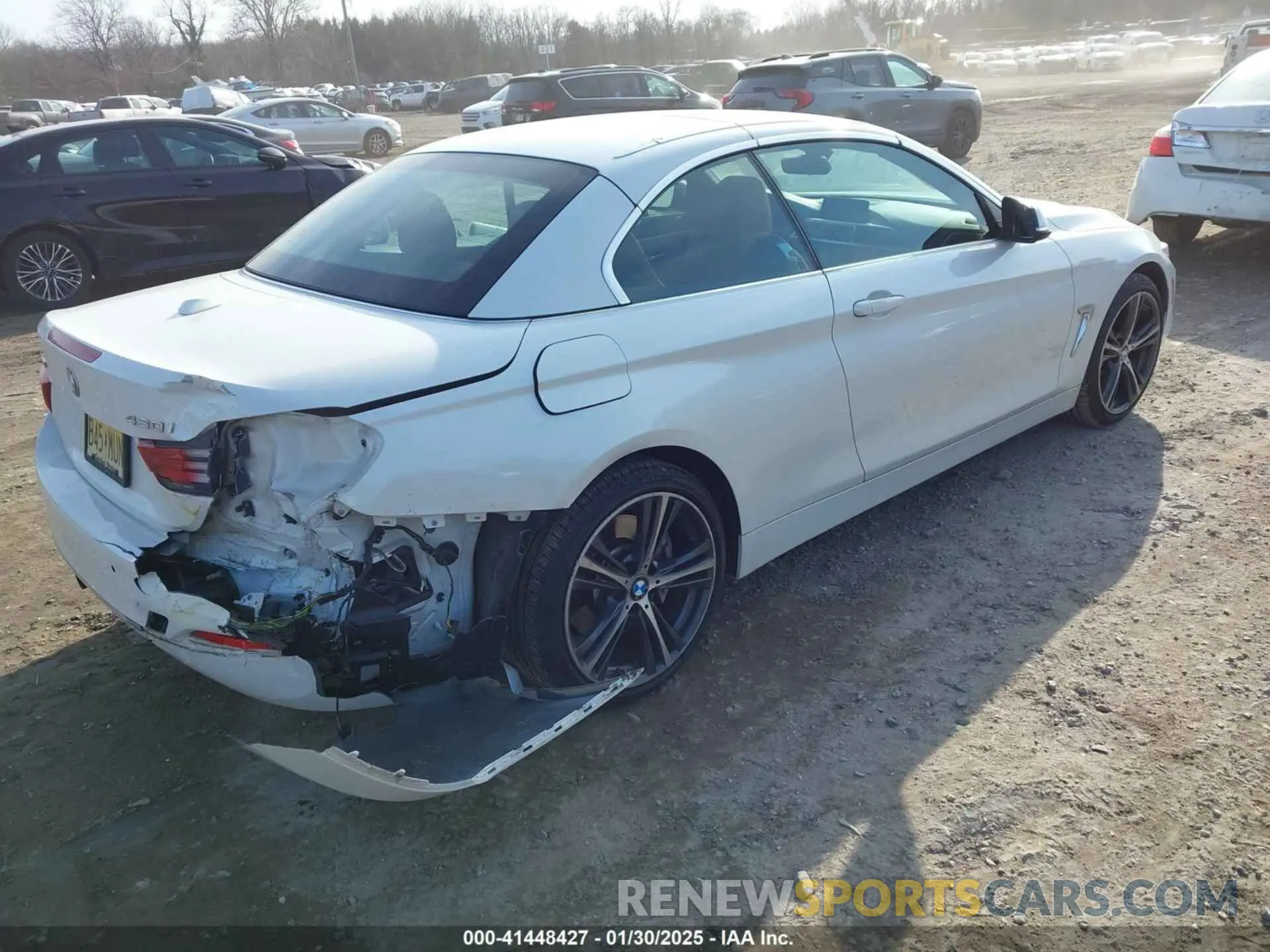 4 fotografías del automóvil dañado WBA4Z3C04L5S11632 BMW 430I 2020