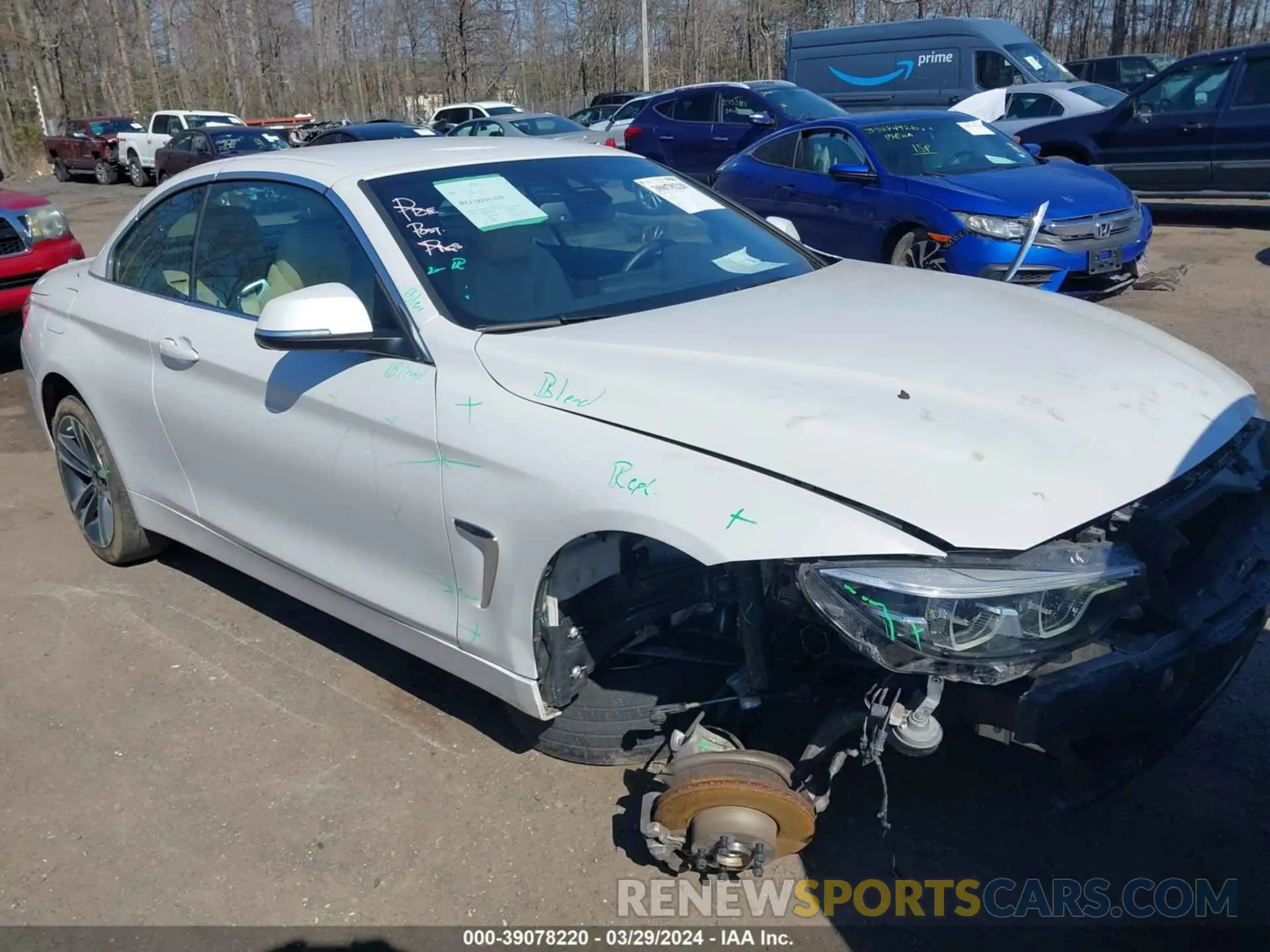 1 fotografías del automóvil dañado WBA4Z3C08L5N35747 BMW 430I 2020