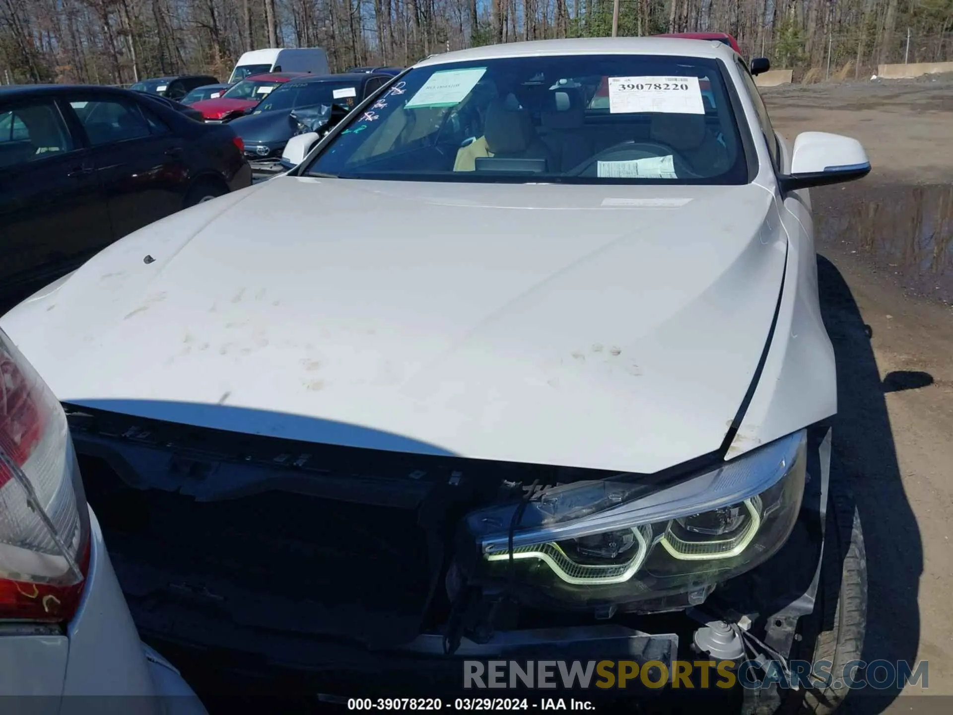 12 fotografías del automóvil dañado WBA4Z3C08L5N35747 BMW 430I 2020