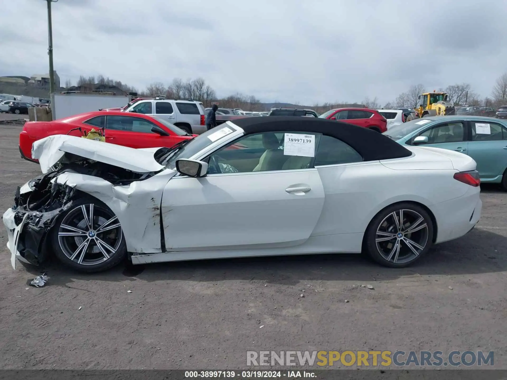 14 fotografías del automóvil dañado WBA23AT09MCH02386 BMW 430I 2021