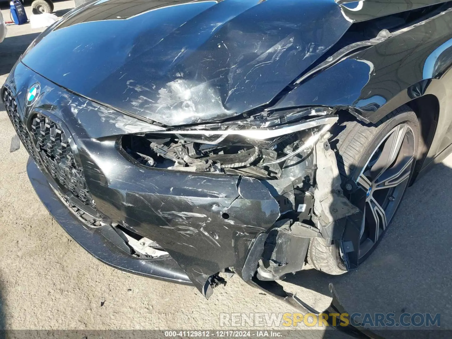 6 fotografías del automóvil dañado WBA53AP05MCH00710 BMW 430I 2021