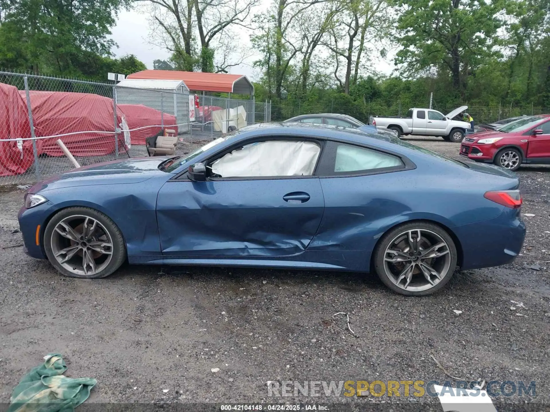 14 fotografías del automóvil dañado WBA53AP0XMCF92827 BMW 430I 2021