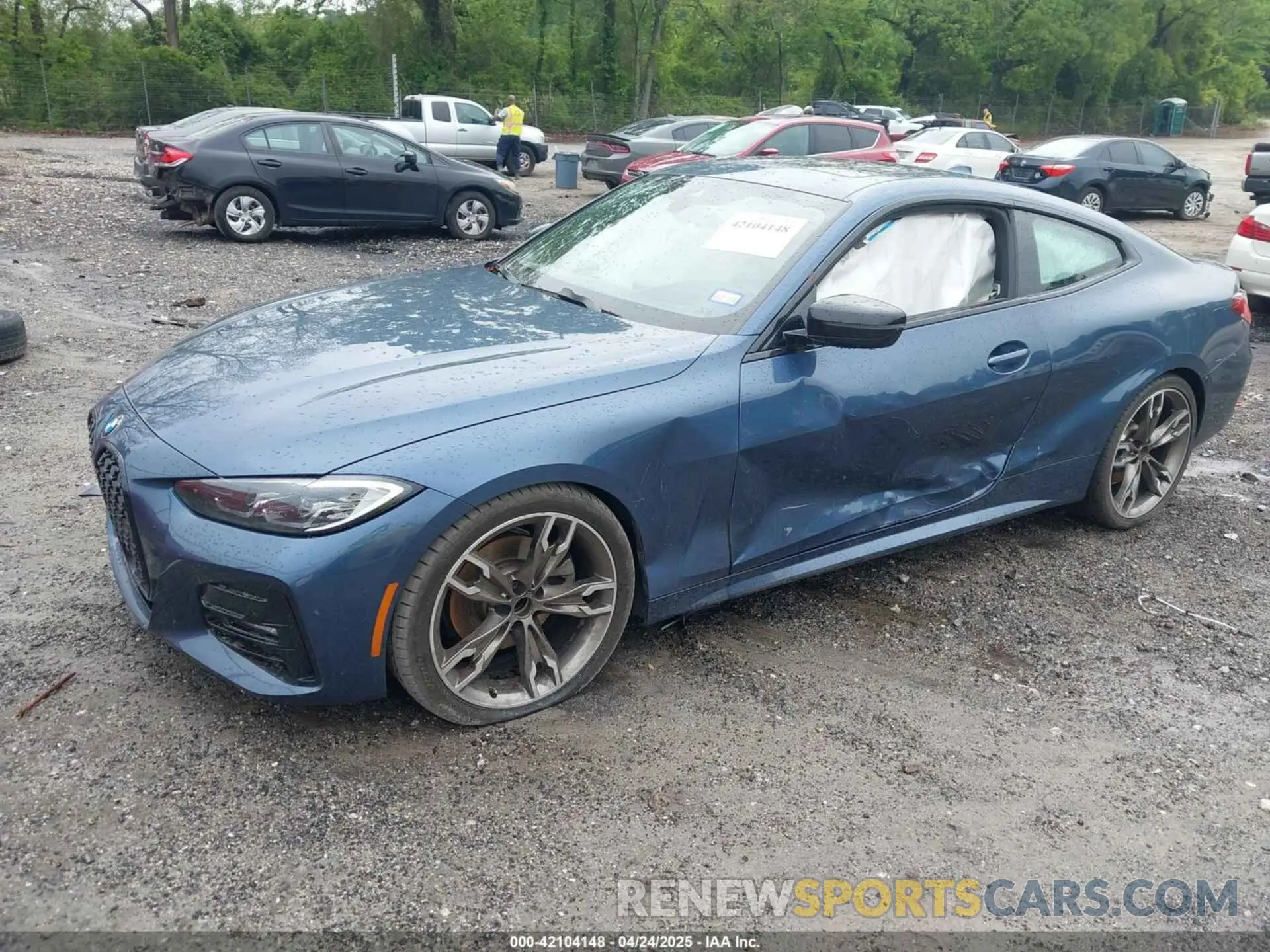 2 fotografías del automóvil dañado WBA53AP0XMCF92827 BMW 430I 2021