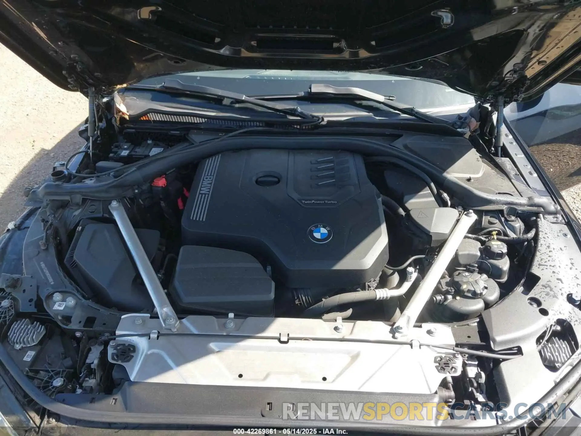 10 fotografías del automóvil dañado WBA73AP01MCG12892 BMW 430I 2021