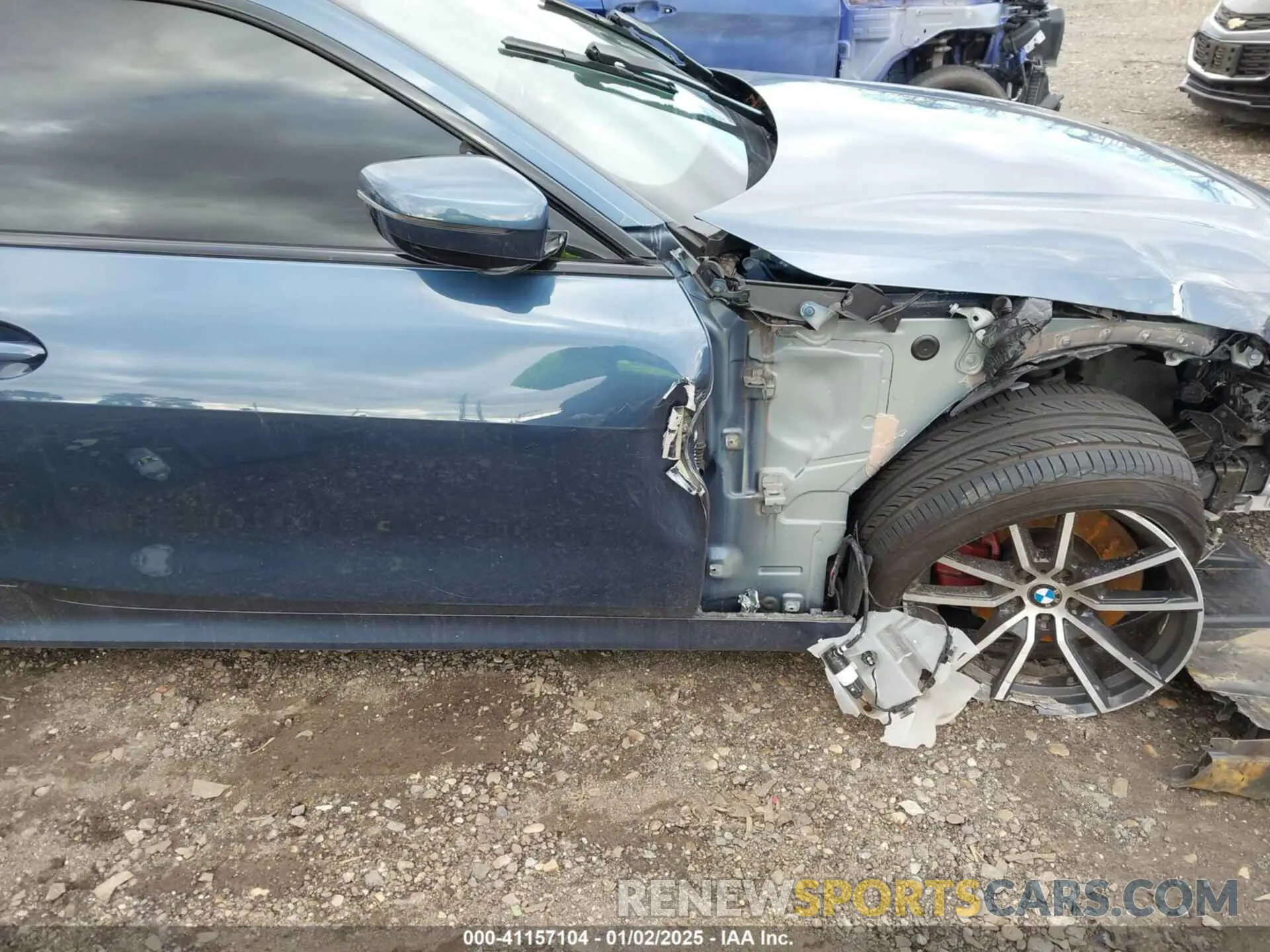 18 fotografías del automóvil dañado WBA73AP0XMCF35455 BMW 430I 2021