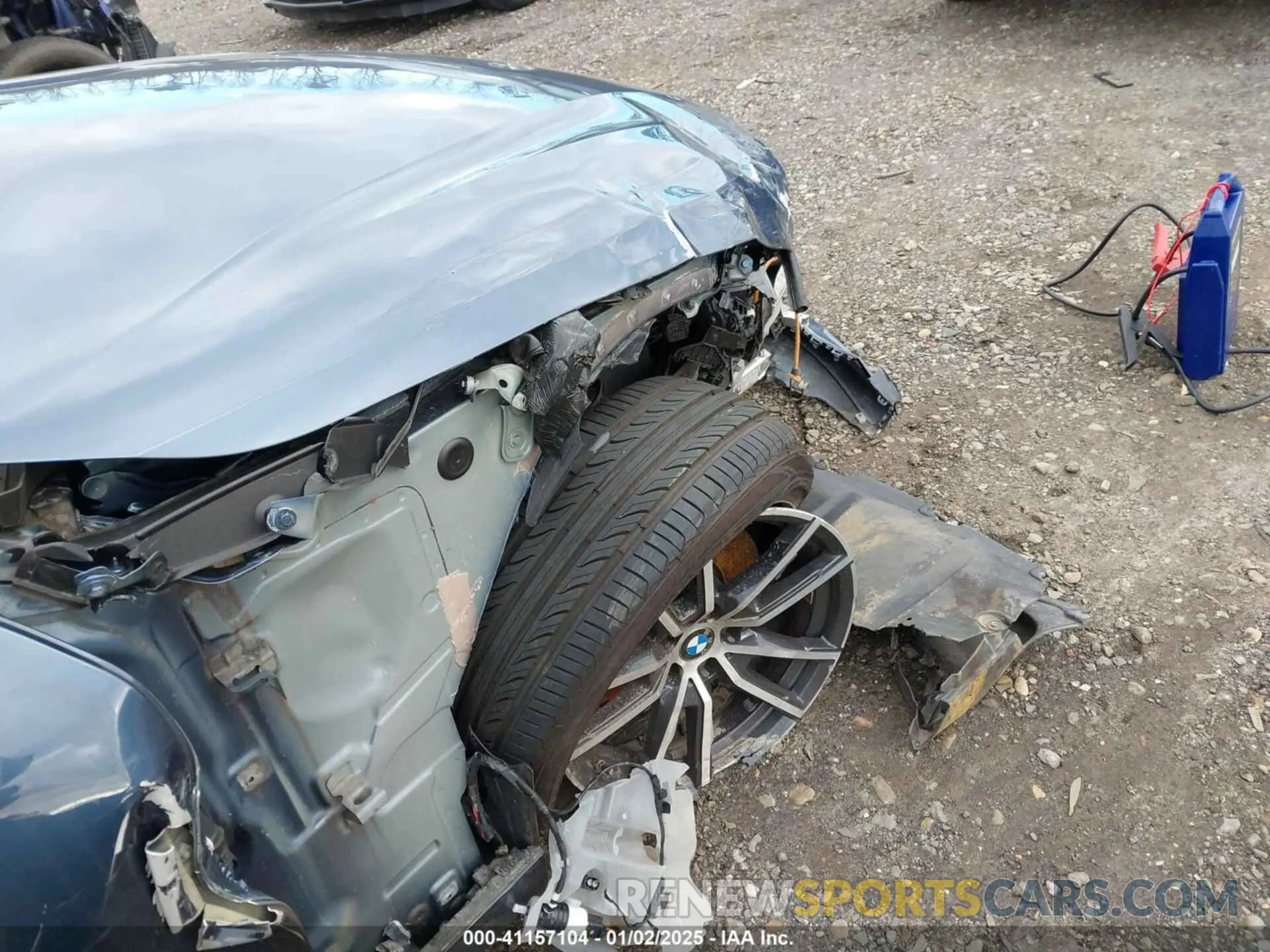 19 fotografías del automóvil dañado WBA73AP0XMCF35455 BMW 430I 2021