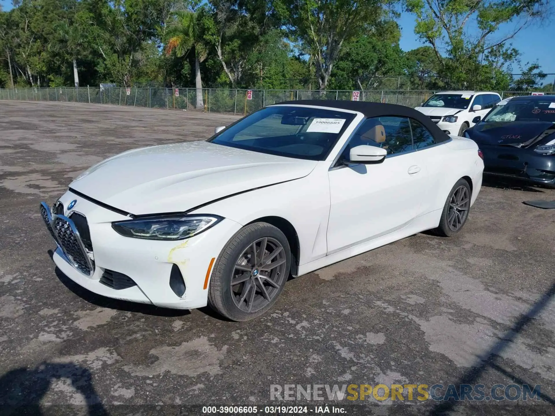 2 fotografías del automóvil dañado WBA23AT00NCK07220 BMW 430I 2022