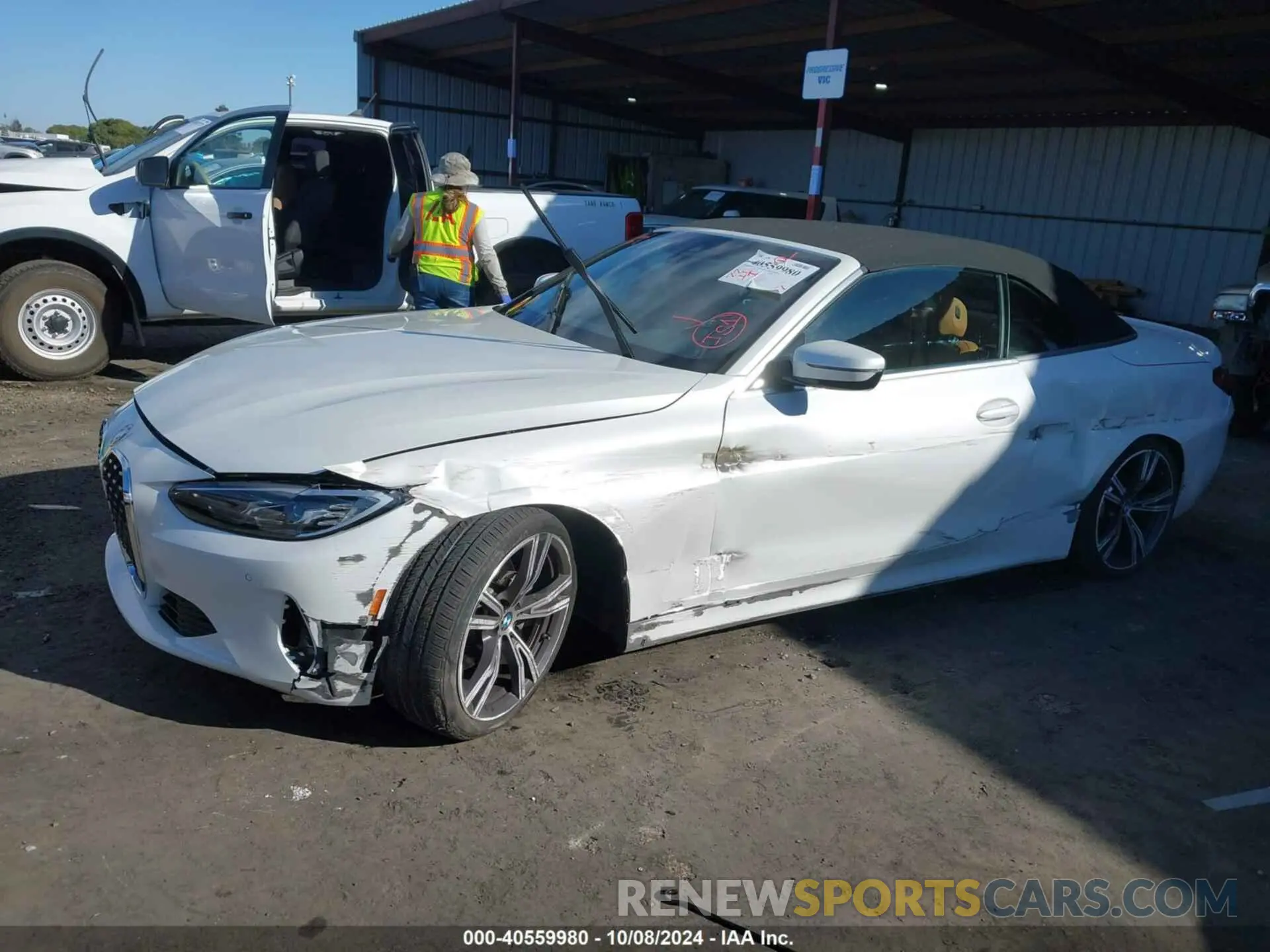 6 fotografías del automóvil dañado WBA23AT04NCK98153 BMW 430I 2022
